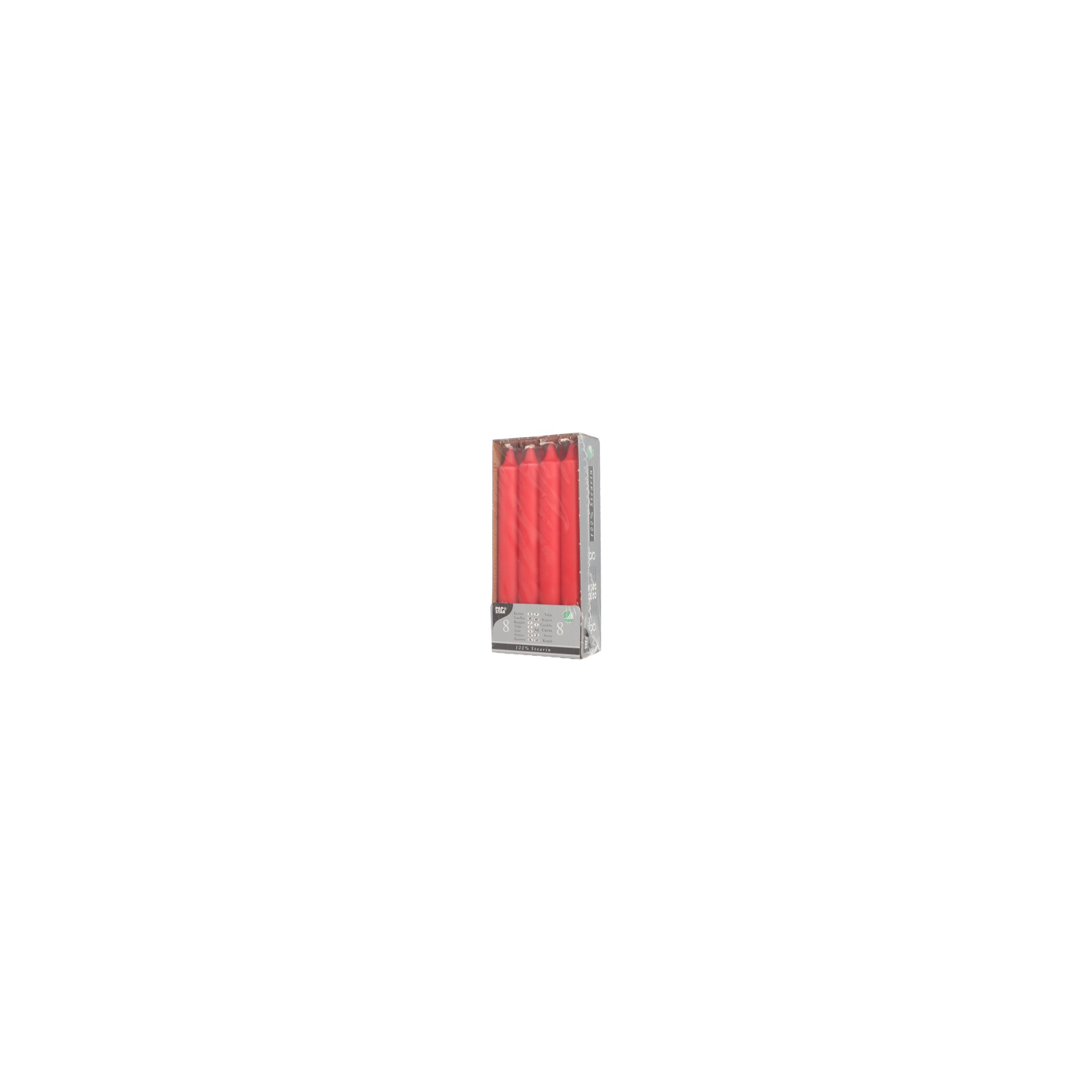 Kronkerzen Ø 2,4 cm · 20 cm rot aus 100 % Stearin Kronkerzen Ø 2,4 cm · 20 cm rot aus 100 % Stearin