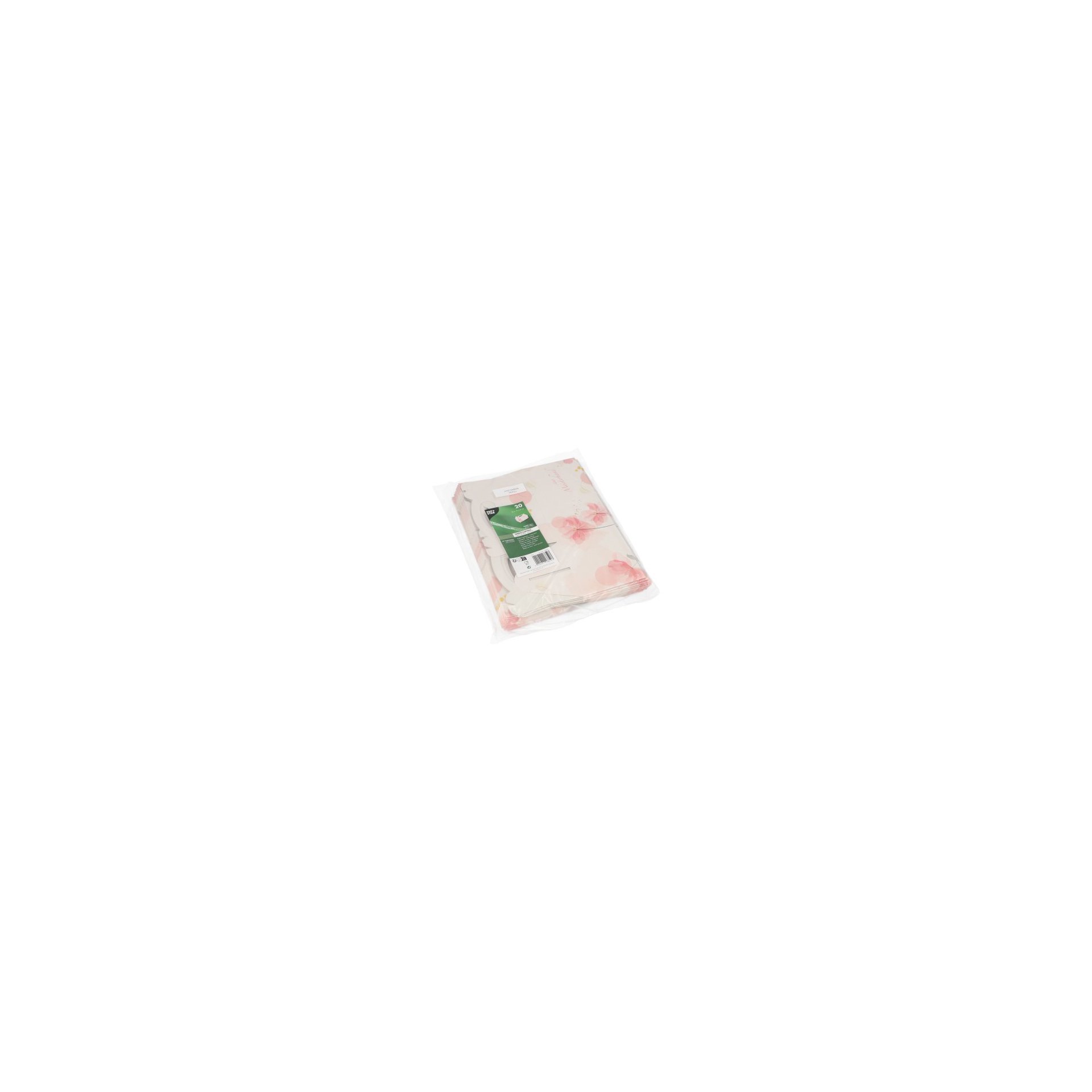 Gebäck-Kartons, Pappe eckig 16 cm x 10 cm x 9 cm rosé mit Tragegriff