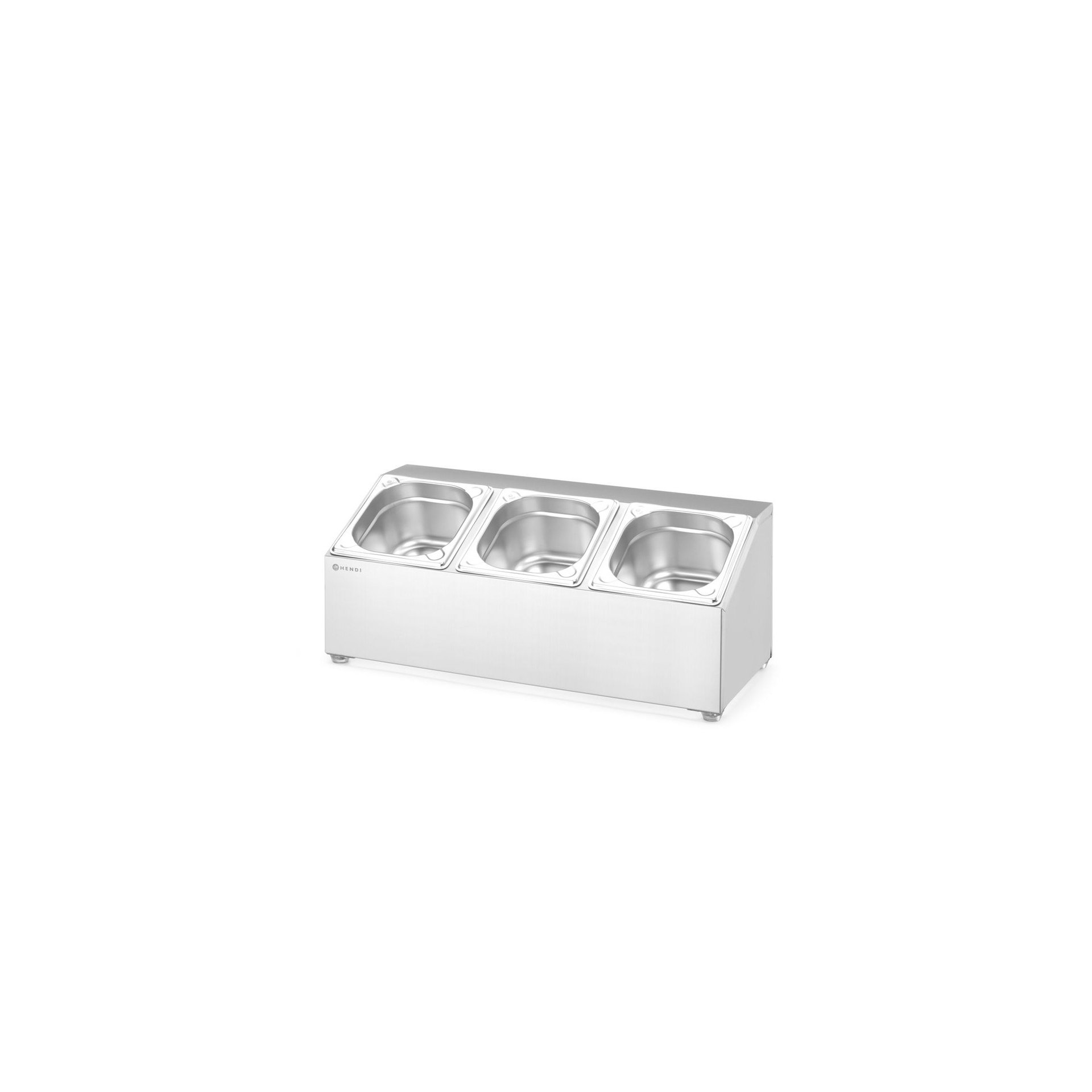 Halterung für Gastronorm-Behälter, 3 Fächer, 512x245x(H)215mm