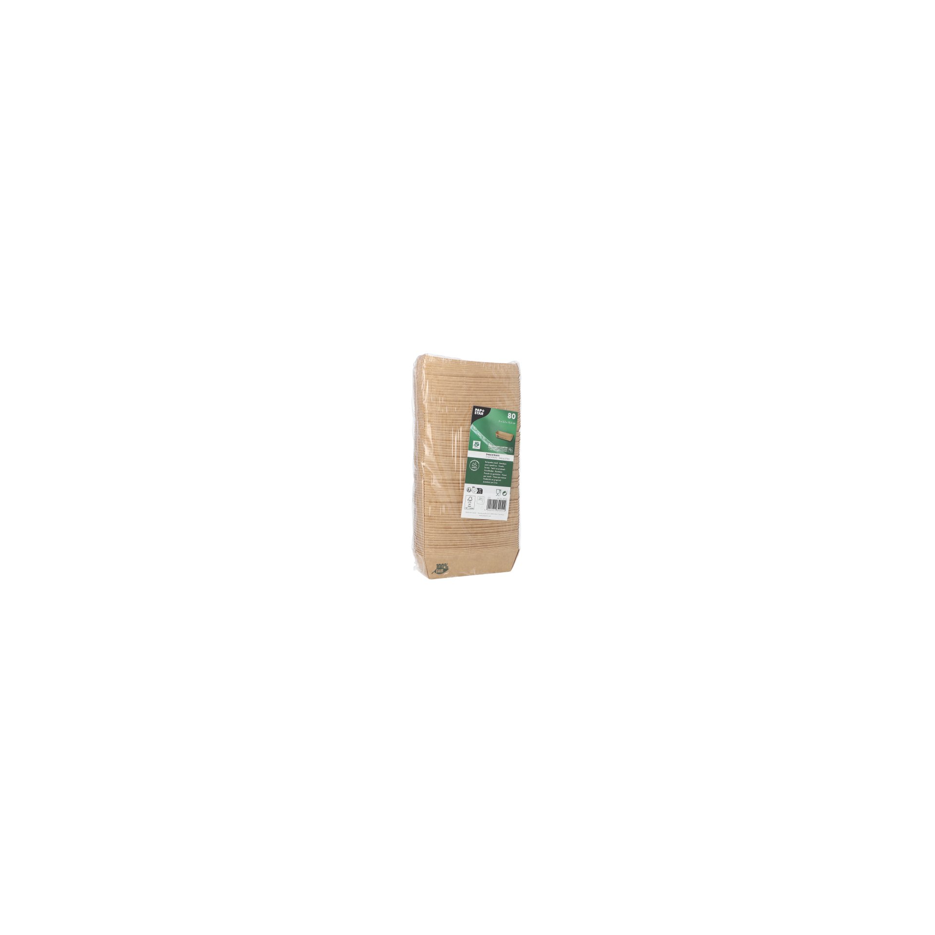 papstar-87241-snacktrays-pappe-pure-3cmx3-3cmx10-5cm-braun-100-fair-2 Snacktrays, Pappe "pure" 3 cm x 3,3 cm x 10,5 cm braun "100% Fair"