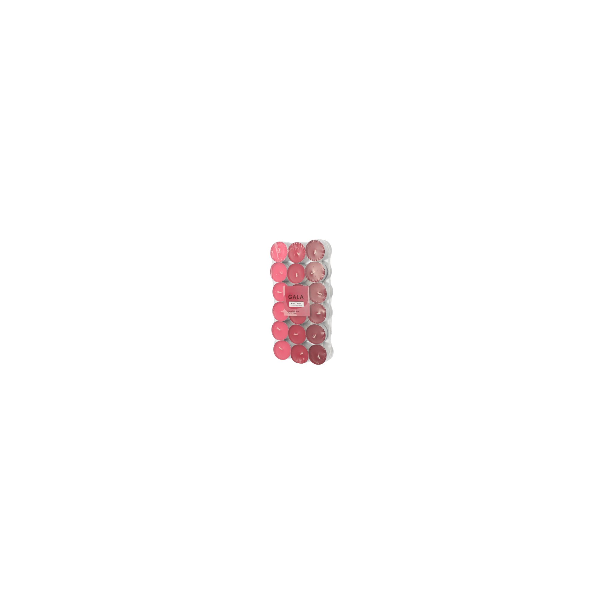 "GALA" Duftlichte Ø 3,8 cm · 1,7 cm bordeaux - Black Cherry "Ton in Ton"