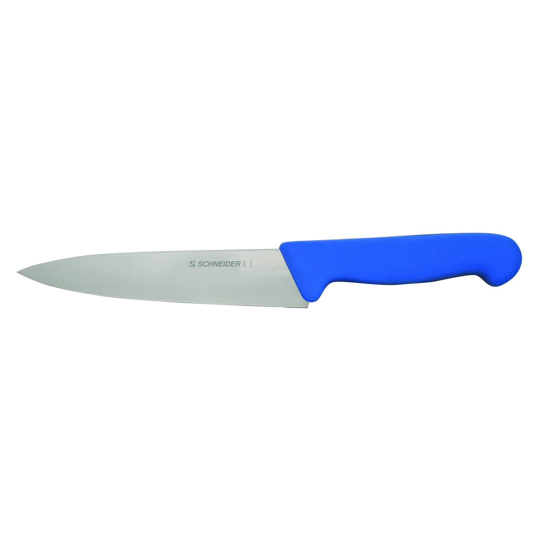 Kochmesser, schmale Klinge, 160 mm, blauer Griff Kochmesser, schmale Klinge, 160 mm, blauer Griff