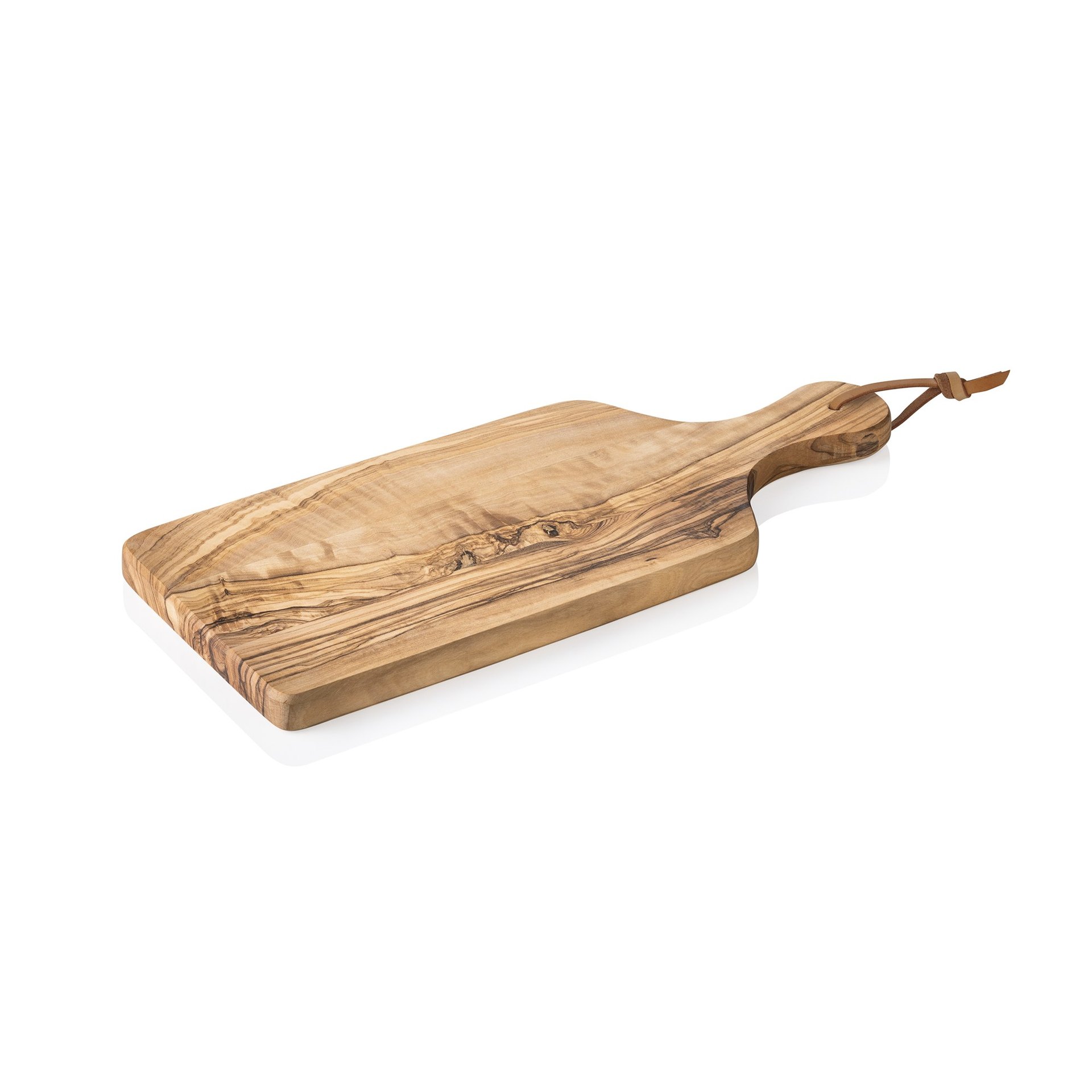 Servierbrett PURE OLIVE, mit Griff, 27 x 13 cm, Olivenholz Servierbrett PURE OLIVE, mit Griff, 27 x 13 cm, Olivenholz