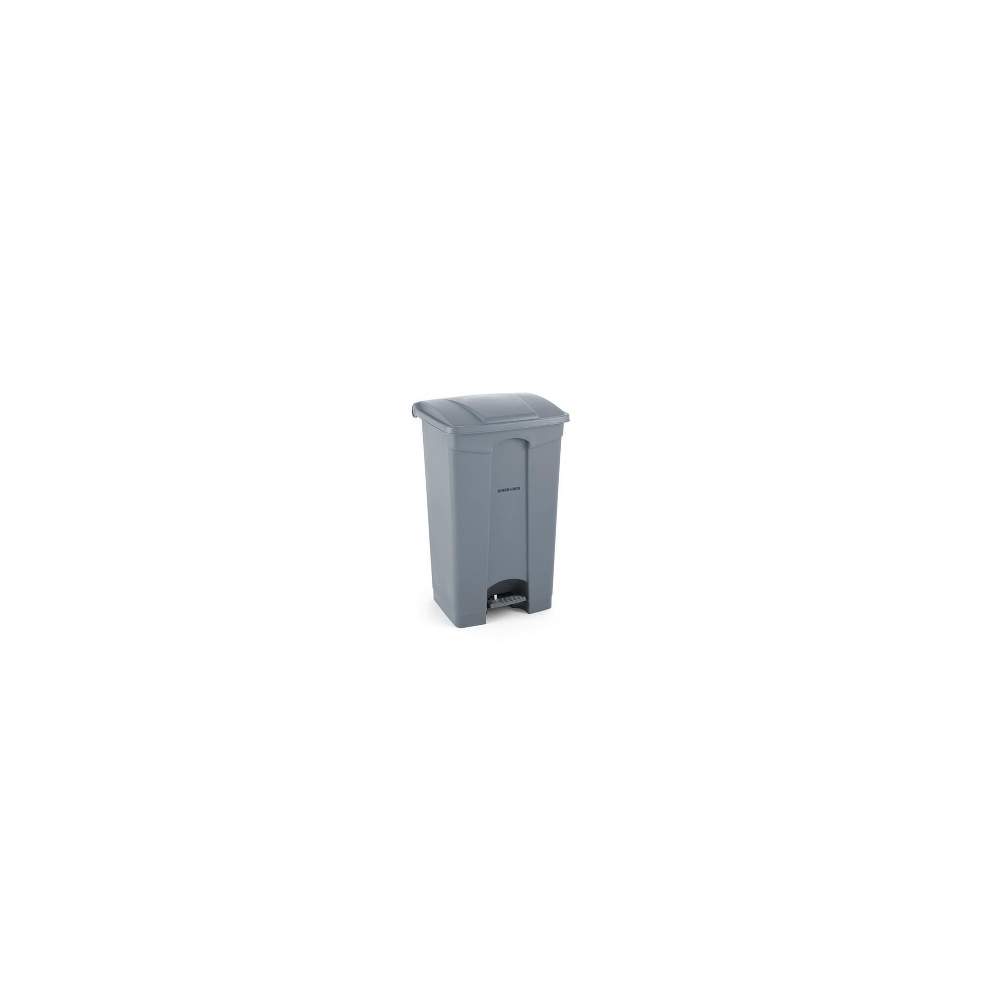 Tret-Abfalleimer, AmerBox, 68L, Hellgrau, 490x410x(H)660mm Tret-Abfalleimer, AmerBox, 87L, Hellgrau, 500x410x(H)815mm