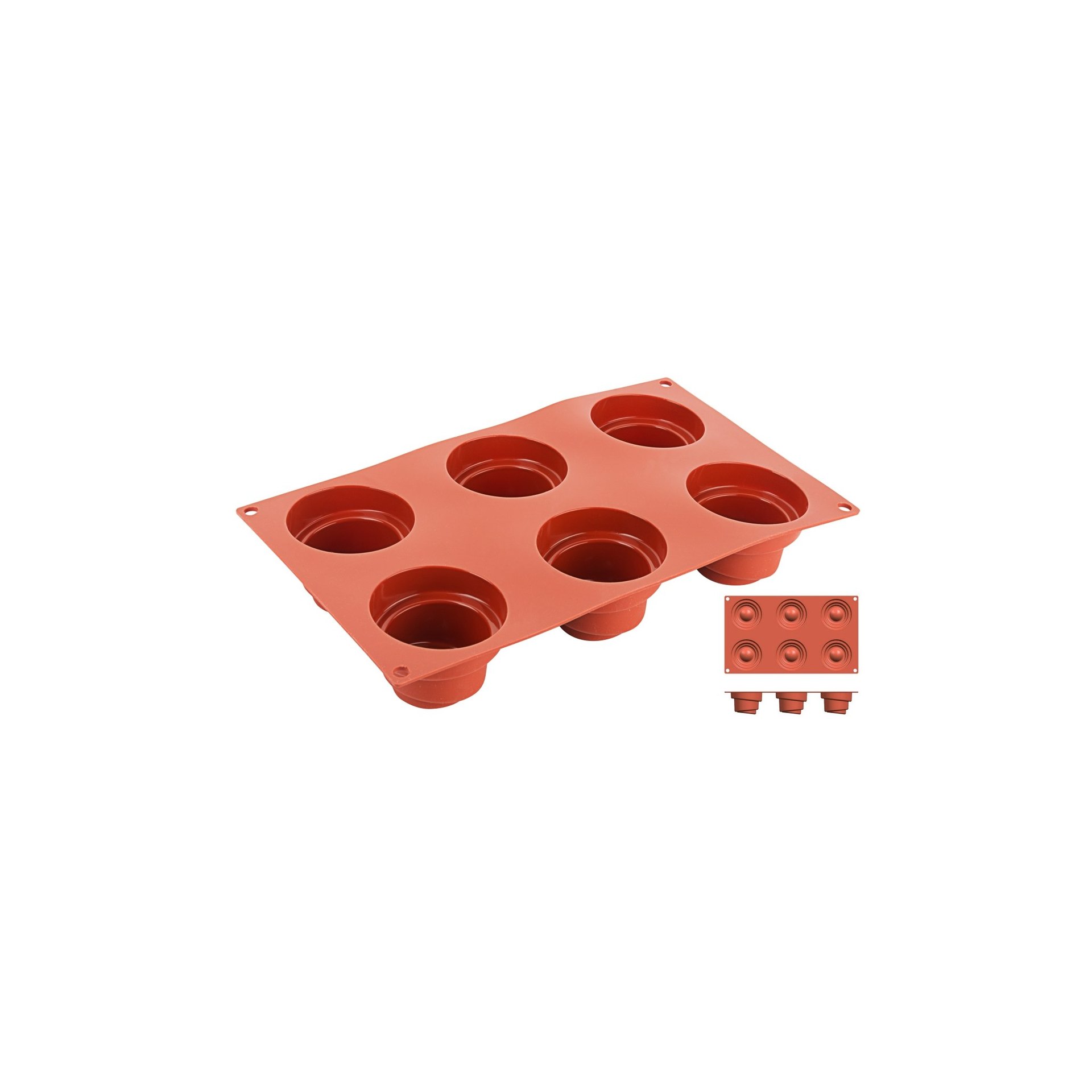 Silikon-Backmatte, WENDELTURM mit 6 Formen Silikon-Backmatte, WENDELTURM mit 6 Formen