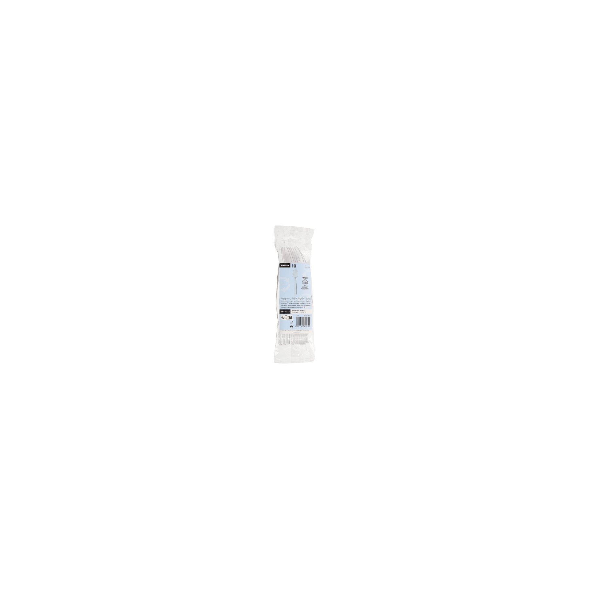 Mehrweg-Löffel 18,5 cm transparent Mehrweg-Löffel 18,5 cm transparent