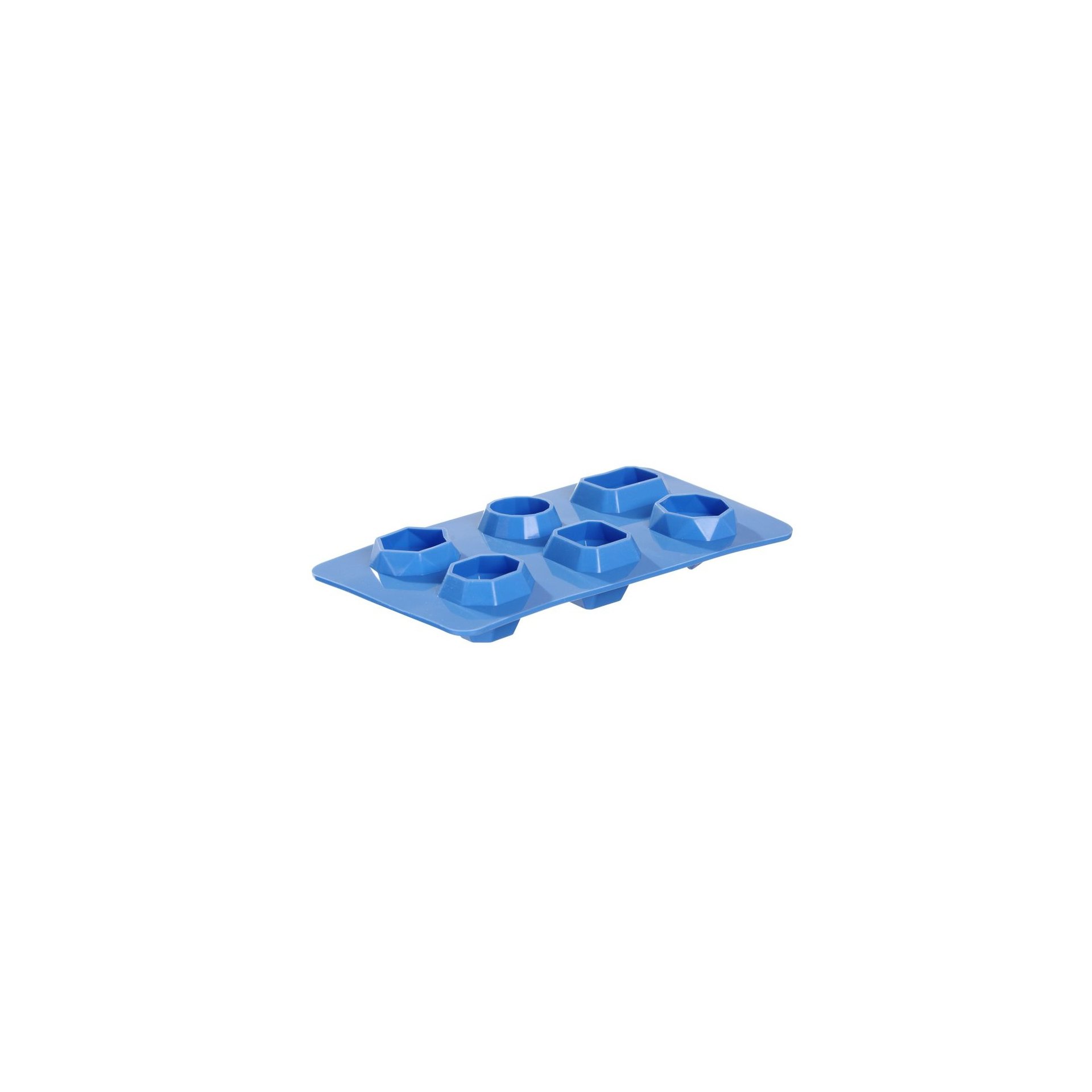 Eiswürfelform, edelsteinförmig, BarUp, Blau, 2 Stk., 190x105x(H)30mm Eiswürfelform, edelsteinförmig, BarUp, Blau, 2 Stk., 190x105x(H)30mm