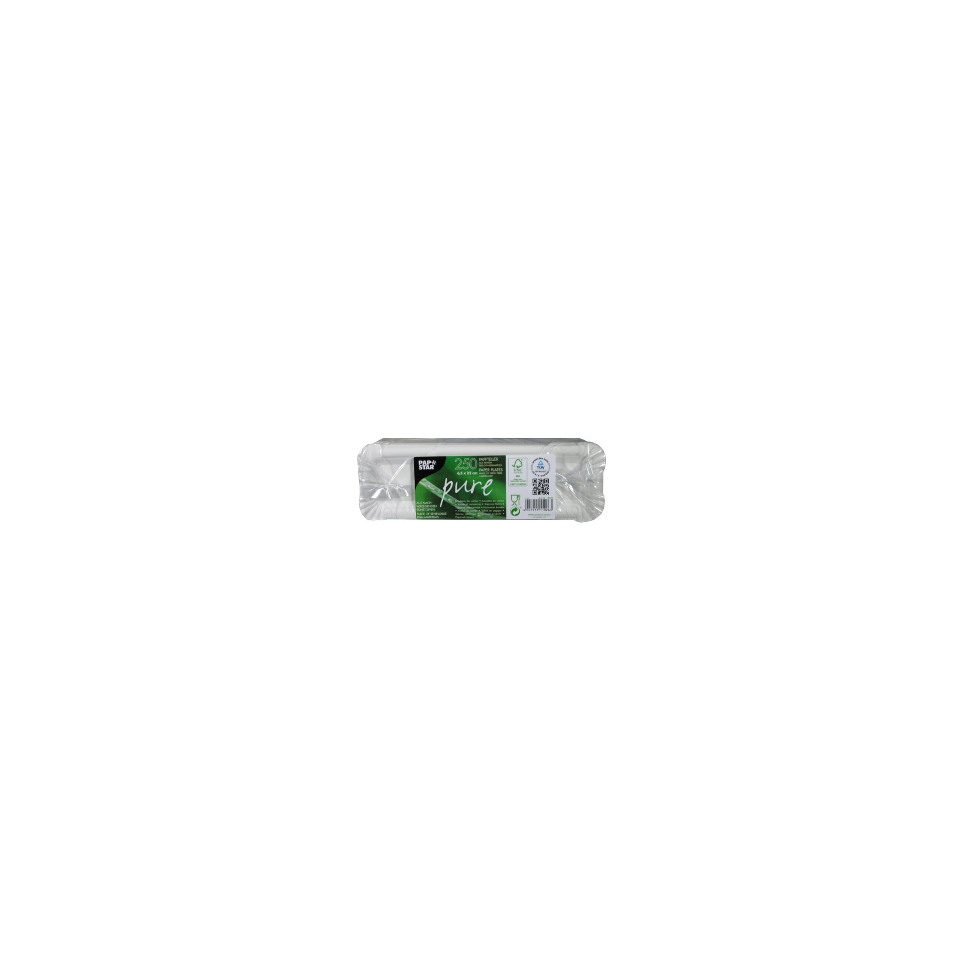 papstar-11026-teller-pappe-pure-eckig-6-5cmx22cm-weiss-3 Teller, Pappe "pure" eckig 6,5 cm x 22 cm weiss