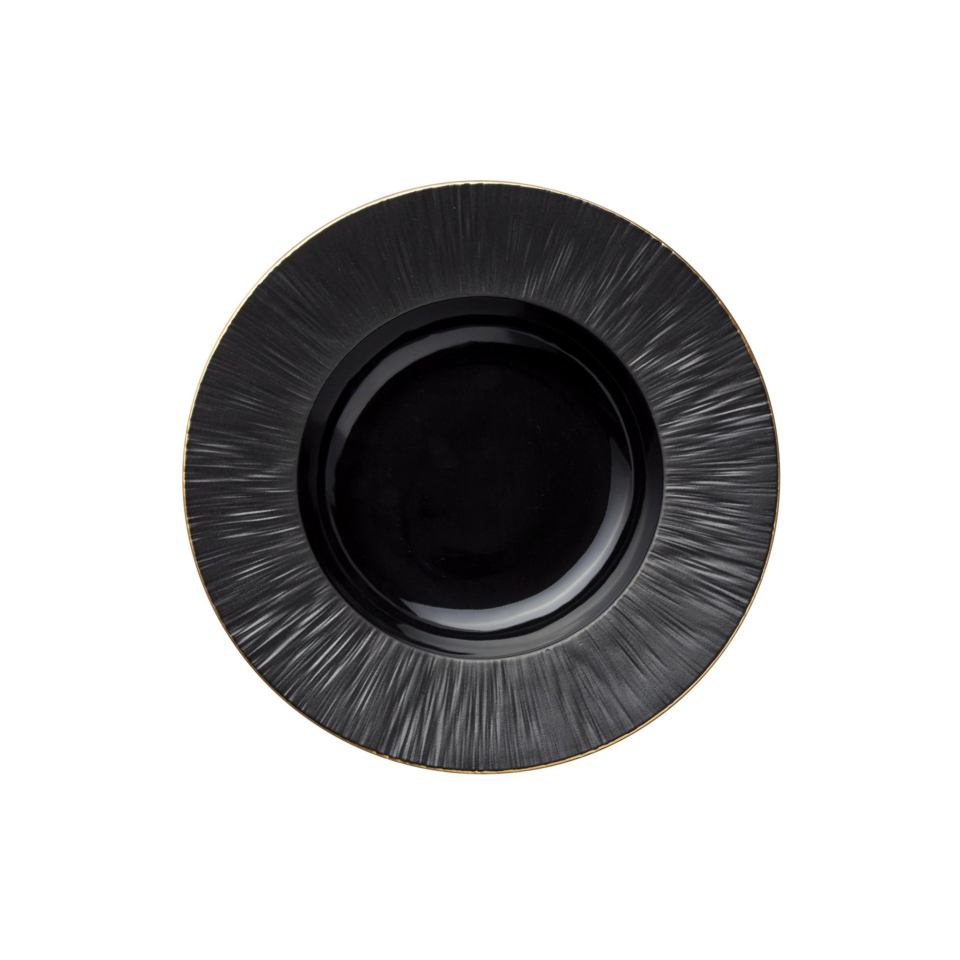 Suppenteller Set MAYA KURO, Ø 23,5 cm, schwarz