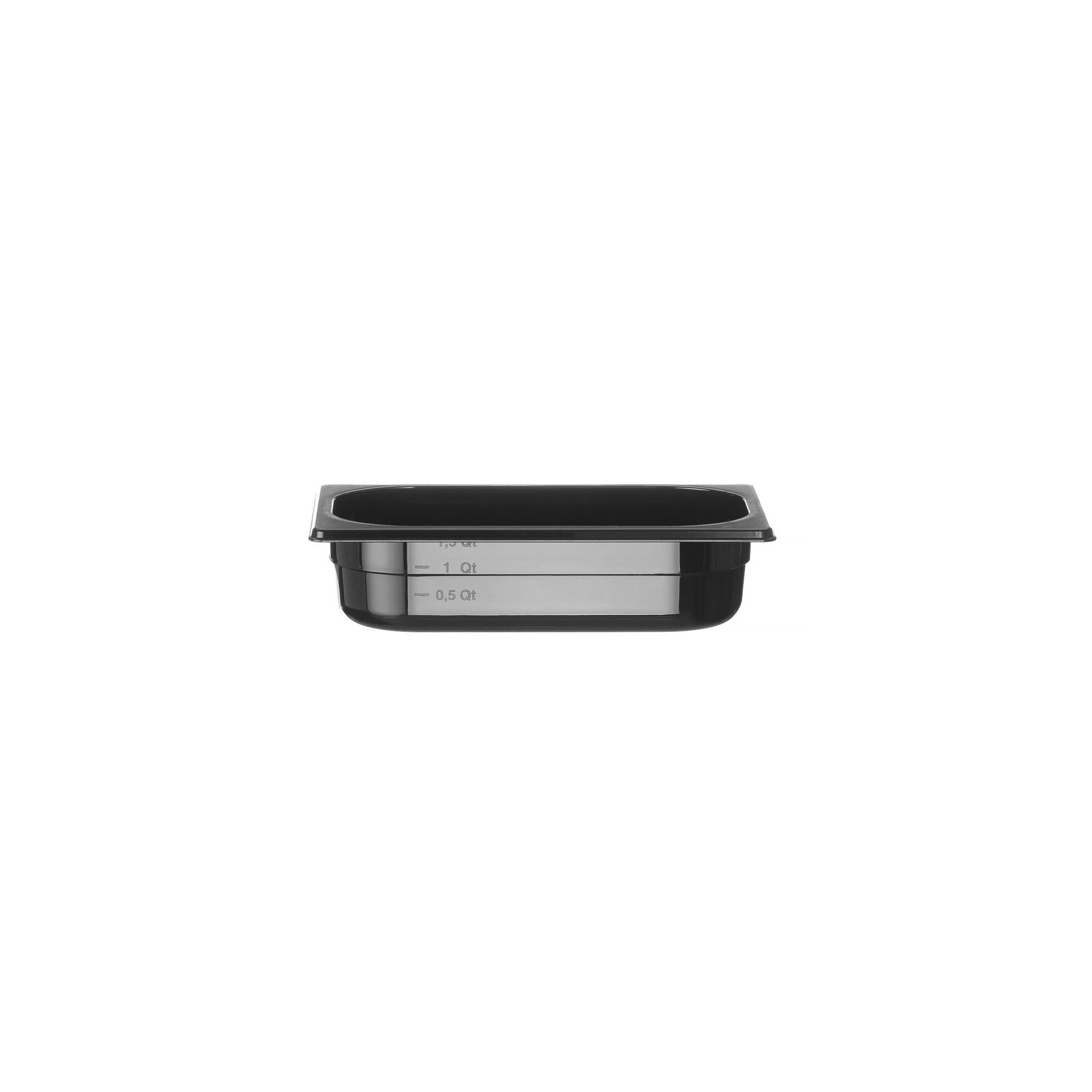 Gastronorm-Behälter 1/4, Profi Line, GN 1/4, 1,8L, Schwarz, 265x162x(H)65mm Gastronorm-Behälter 1/4, Profi Line, GN 1/4, 1,8L, Schwarz, 265x162x(H)65mm