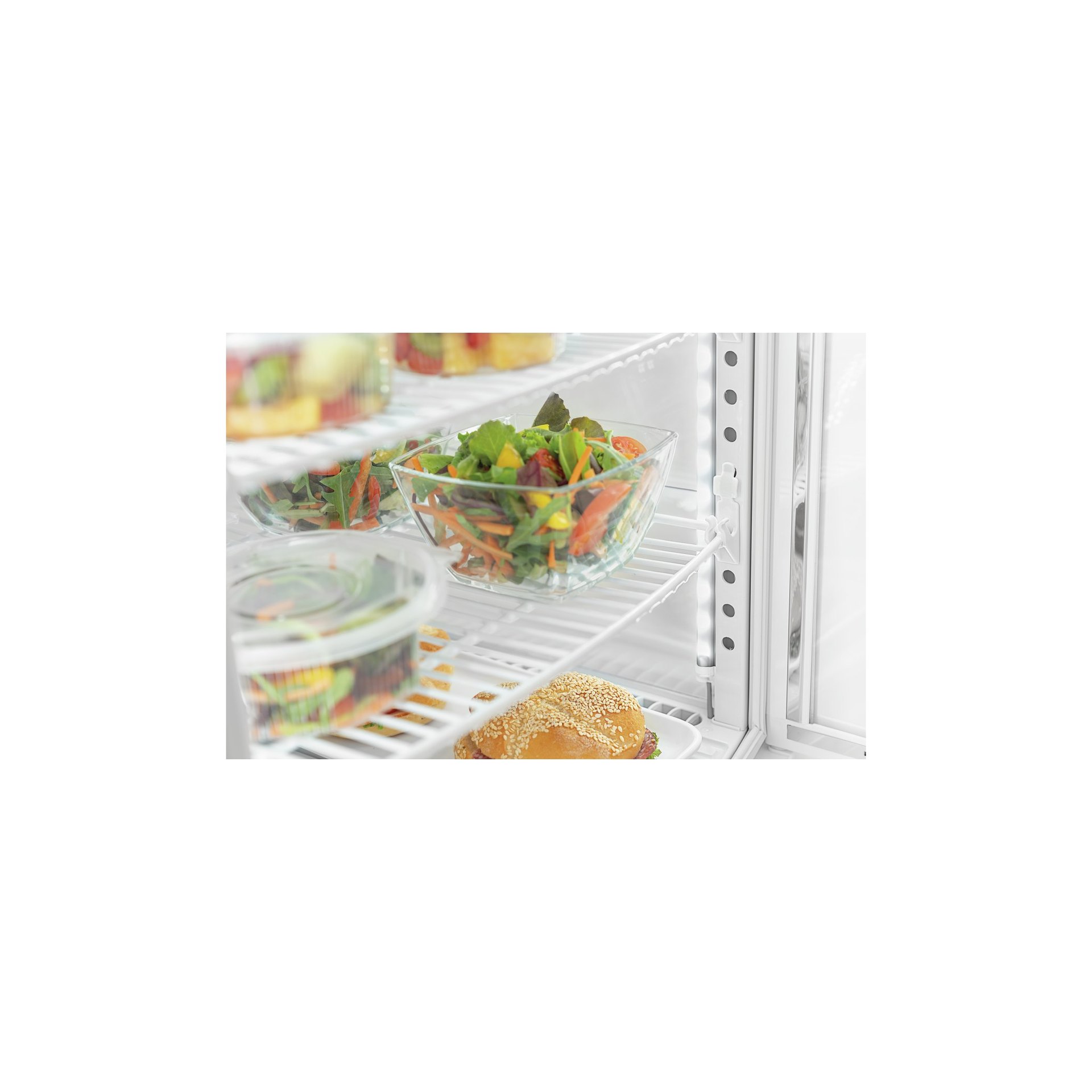 Mini-Kühlvitrine 98L2T weiß