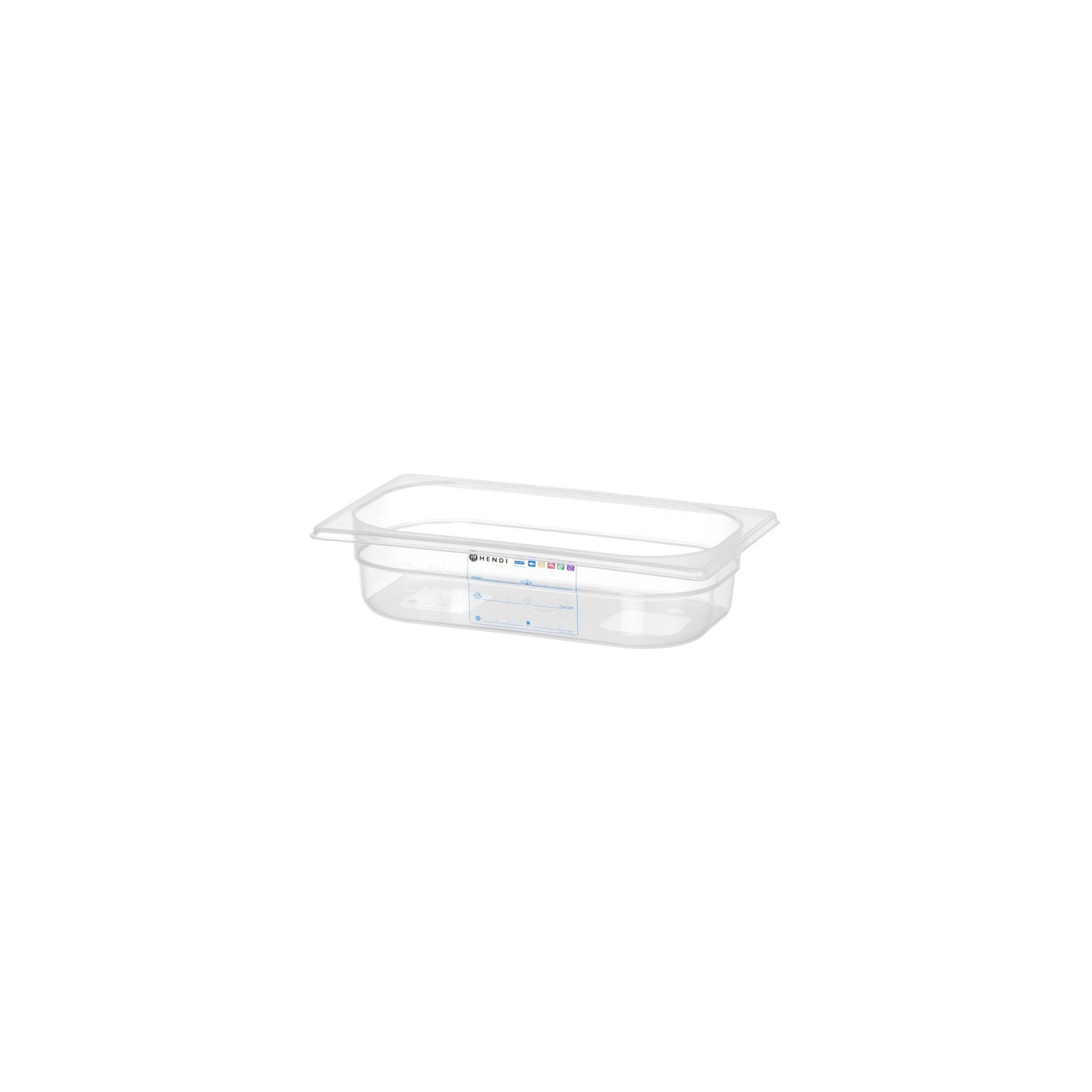 Gastronorm-Behälter 1/4, GN 1/4, 1,8L, Transparent, 265x162x(H)65mm