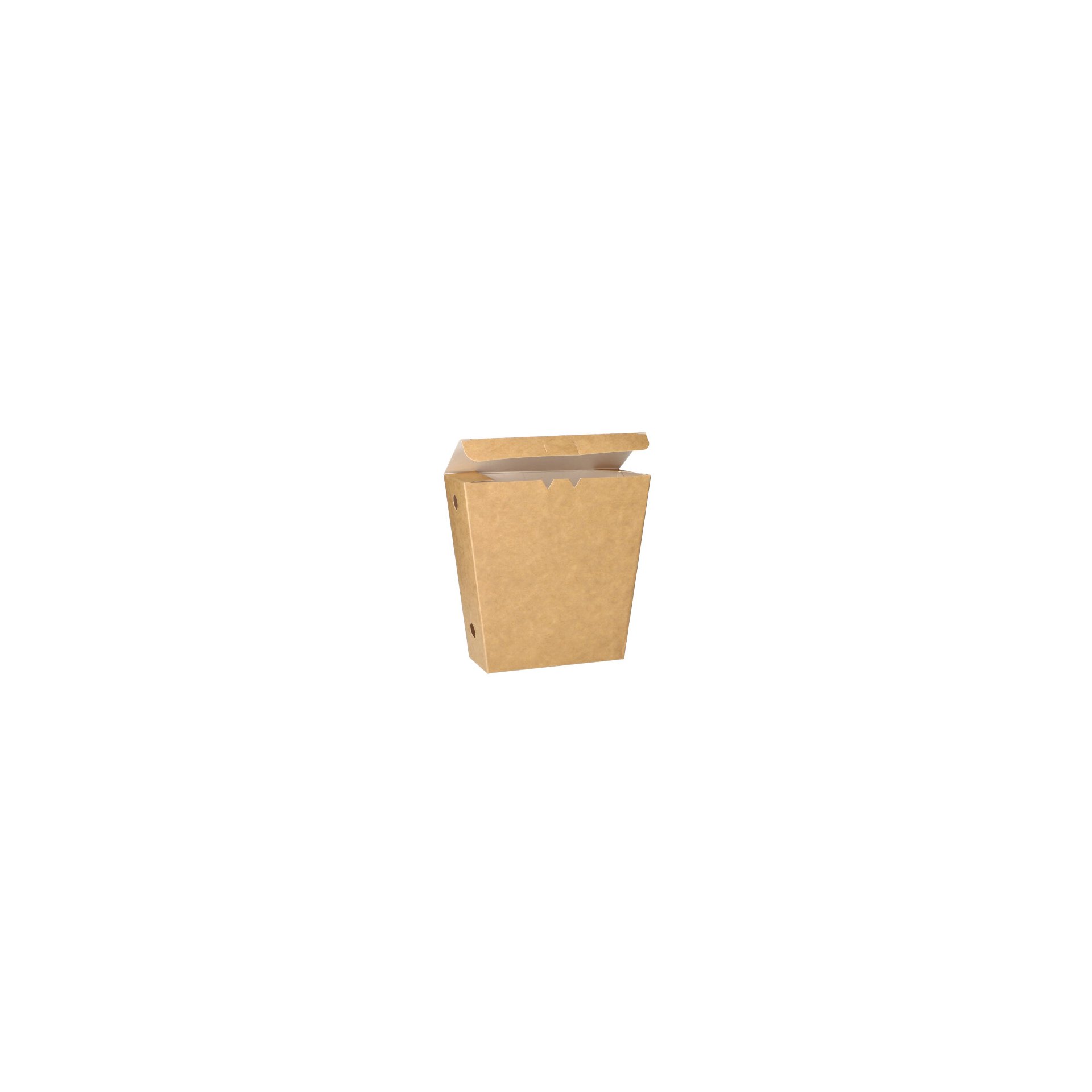 Pommes-Frites-Schütte, Pappe "pure" 4,3 cm x 14,5 cm x 11 cm braun mit Klappdeckel Pommes-Frites-Schütte, Pappe "pure" 4,3 cm x 14,5 cm x 11 cm braun mit Klappdeckel