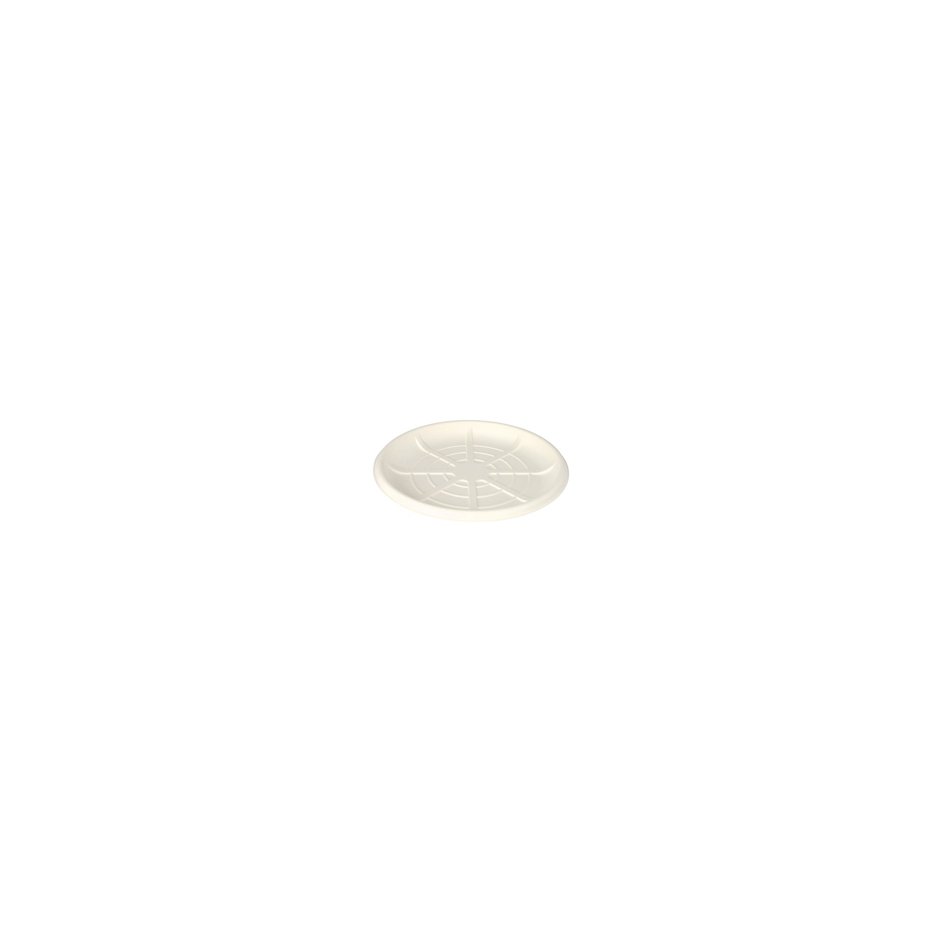 Servierplatten, Zuckerrohr "pure" rund Ø 35 cm weiss für Meeresfrüchte
