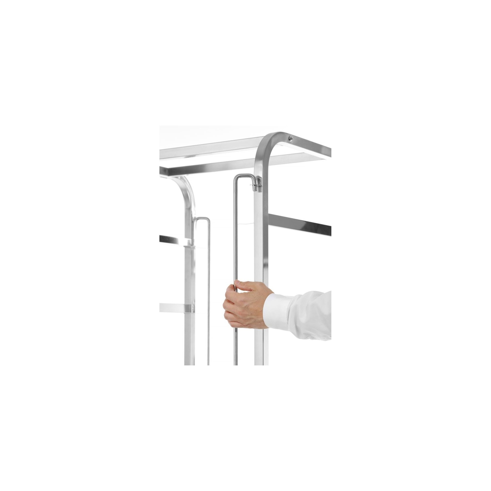Transportwagen für Spülmaschinenkörbe - 7 Körbe à 500x500 mm, 615x560x(H)1710mm Transportwagen für Spülmaschinenkörbe - 7 Körbe à 500x500 mm, 615x560x(H)1710mm