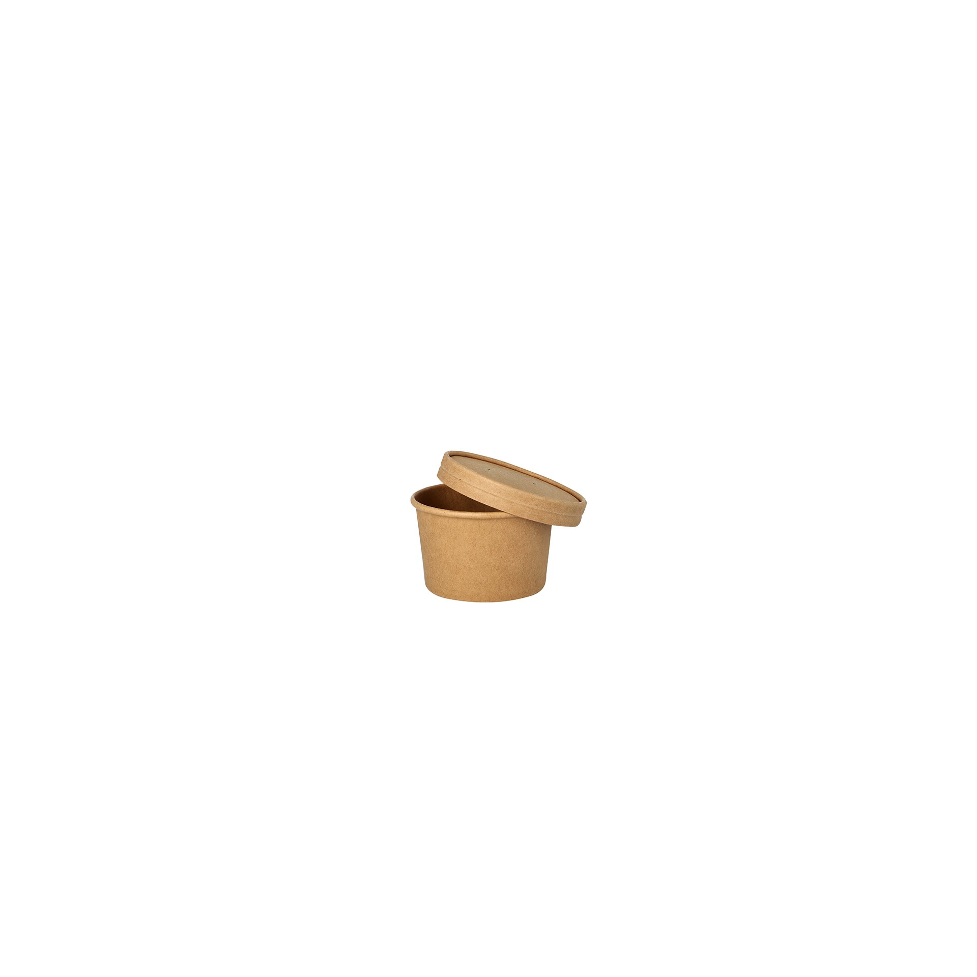 Suppenbecher, Pappe rund 230 ml Ø 9,8 cm · 6 cm braun