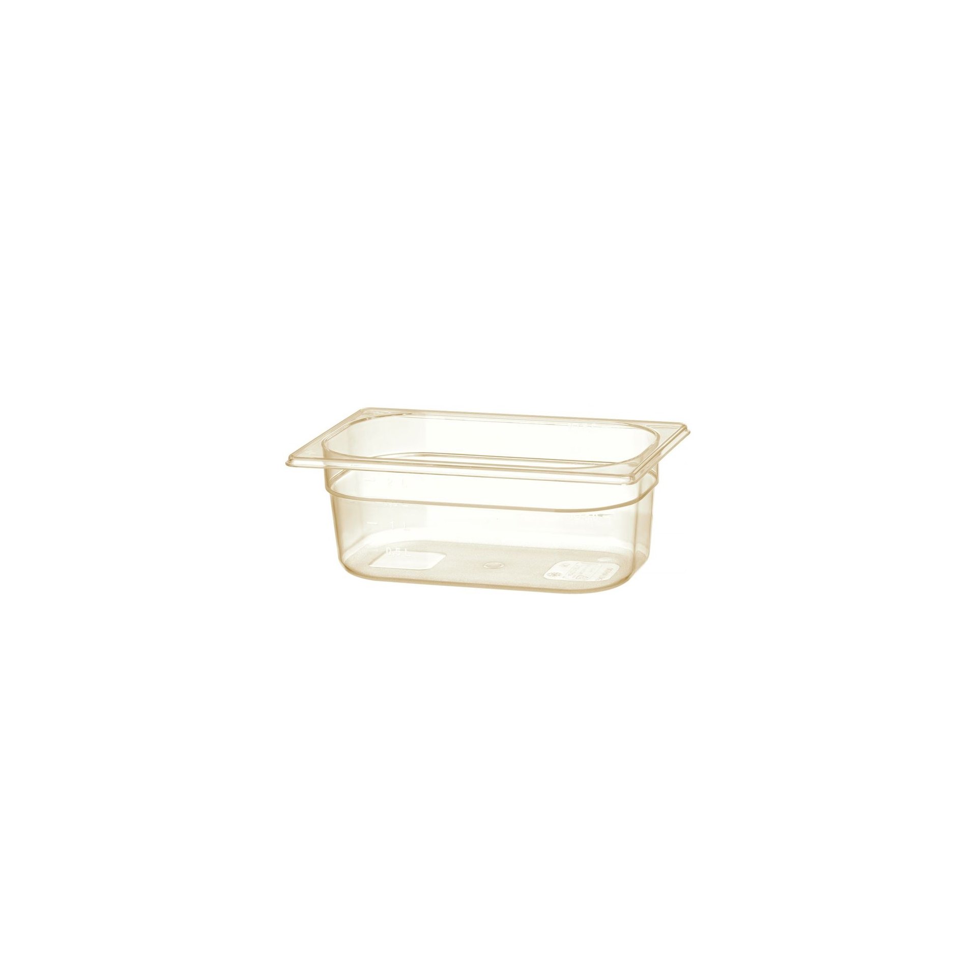 Gastronorm-Behälter 1/4, hochtemperatubeständig, GN 1/4, 2,6L, Transparent, 265x162x(H)100mm