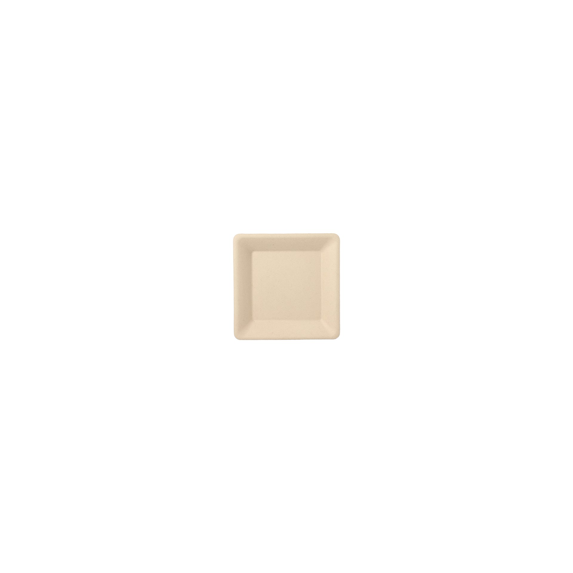 Teller, Zuckerrohr "pure" eckig 15,5 cm x 15,5 cm natur