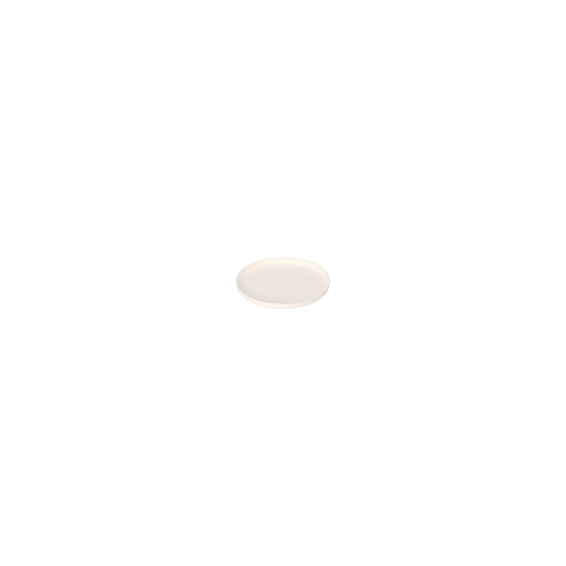 Teller Zuckerrohr "pure" rund Ø 12 cm · 1 cm weiss "Cella" Teller Zuckerrohr "pure" rund Ø 12 cm · 1 cm weiss "Cella"