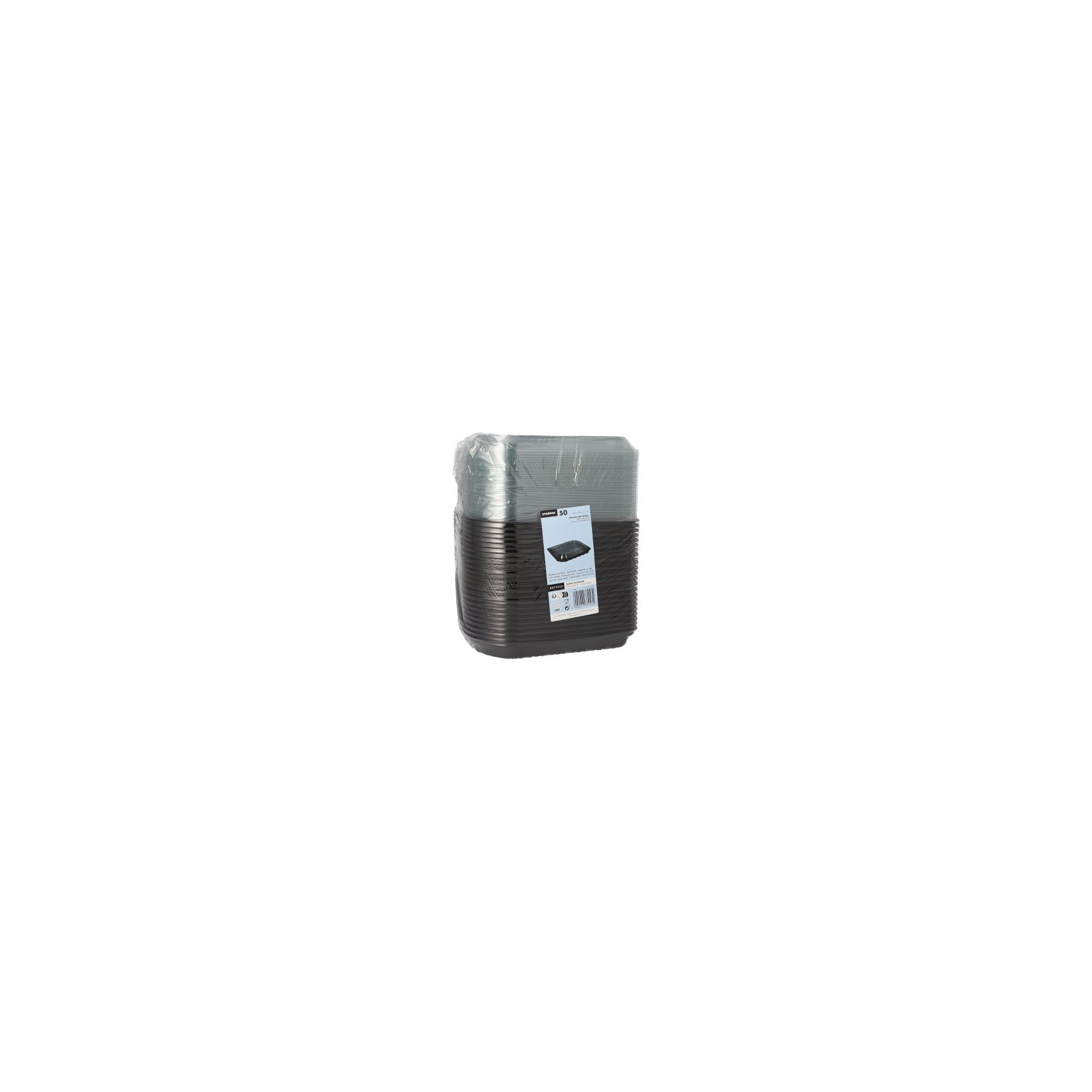 Sushi-Schalen R-PET rechteckig 21 cm x 18 cm x 4,3 cm schwarz mit transparentem Deckel Sushi-Schalen R-PET rechteckig 21 cm x 18 cm x 4,3 cm schwarz mit transparentem Deckel
