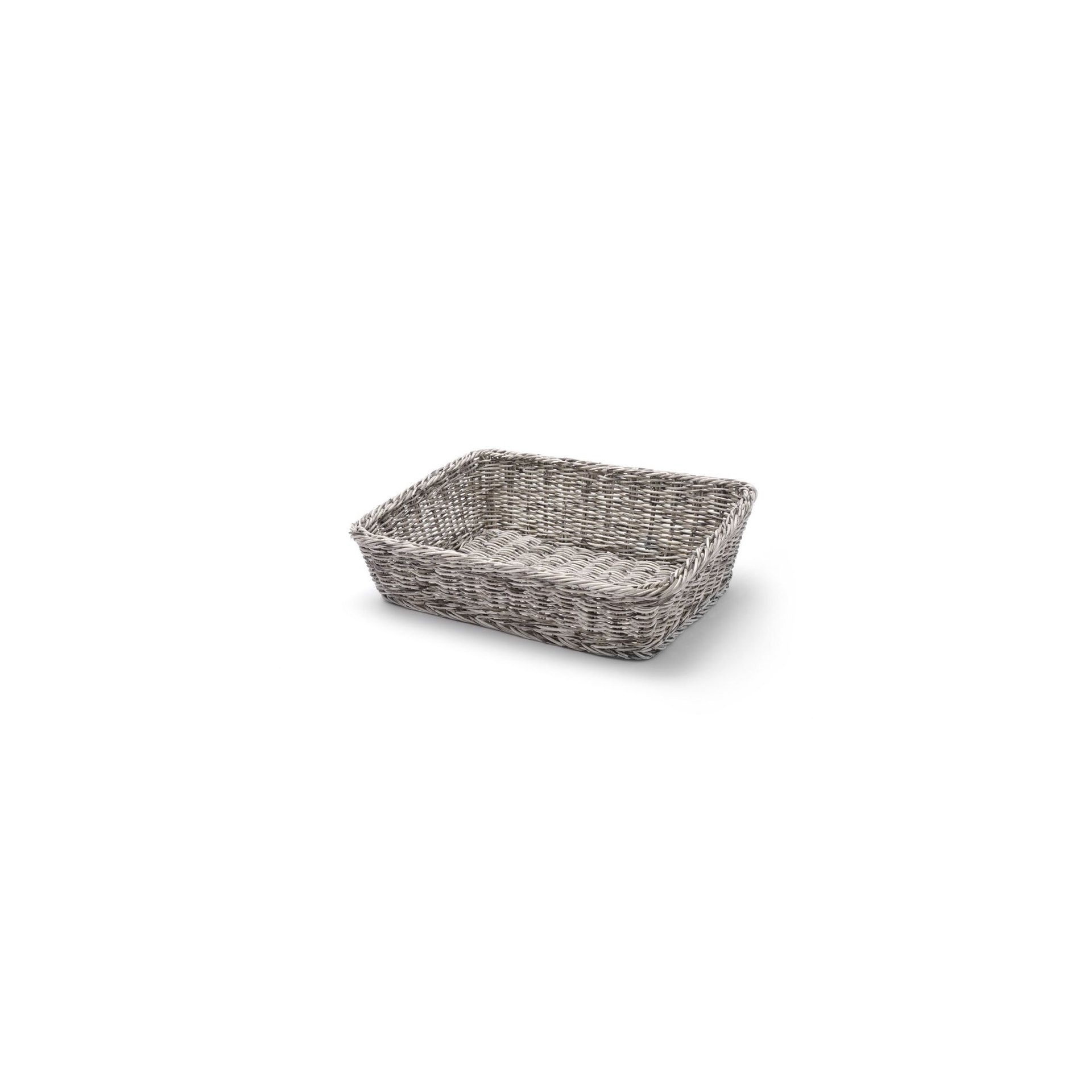 Brotkorb, abgeschrägt, Hellgrau, 400x300x(H)120mm Brotkorb, abgeschrägt, Hellgrau, 400x300x(H)120mm