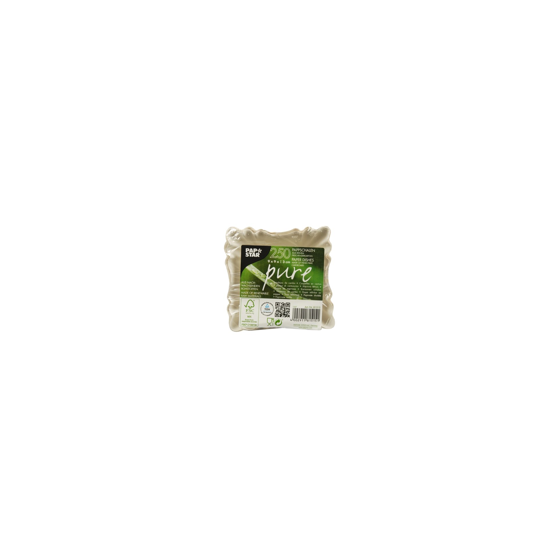 papstar-81515-schalen-pappe-pure-eckig-9cmx9cmx3cm-weiss-3 Schalen, Pappe "pure" eckig 9 cm x 9 cm x 3 cm weiss