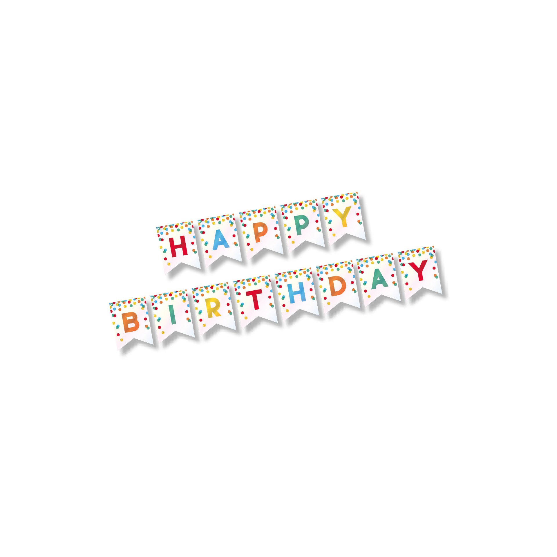 Grußkette 3,5 m x 20 cm "Happy Birthday" Grußkette 3,5 m x 20 cm "Happy Birthday"