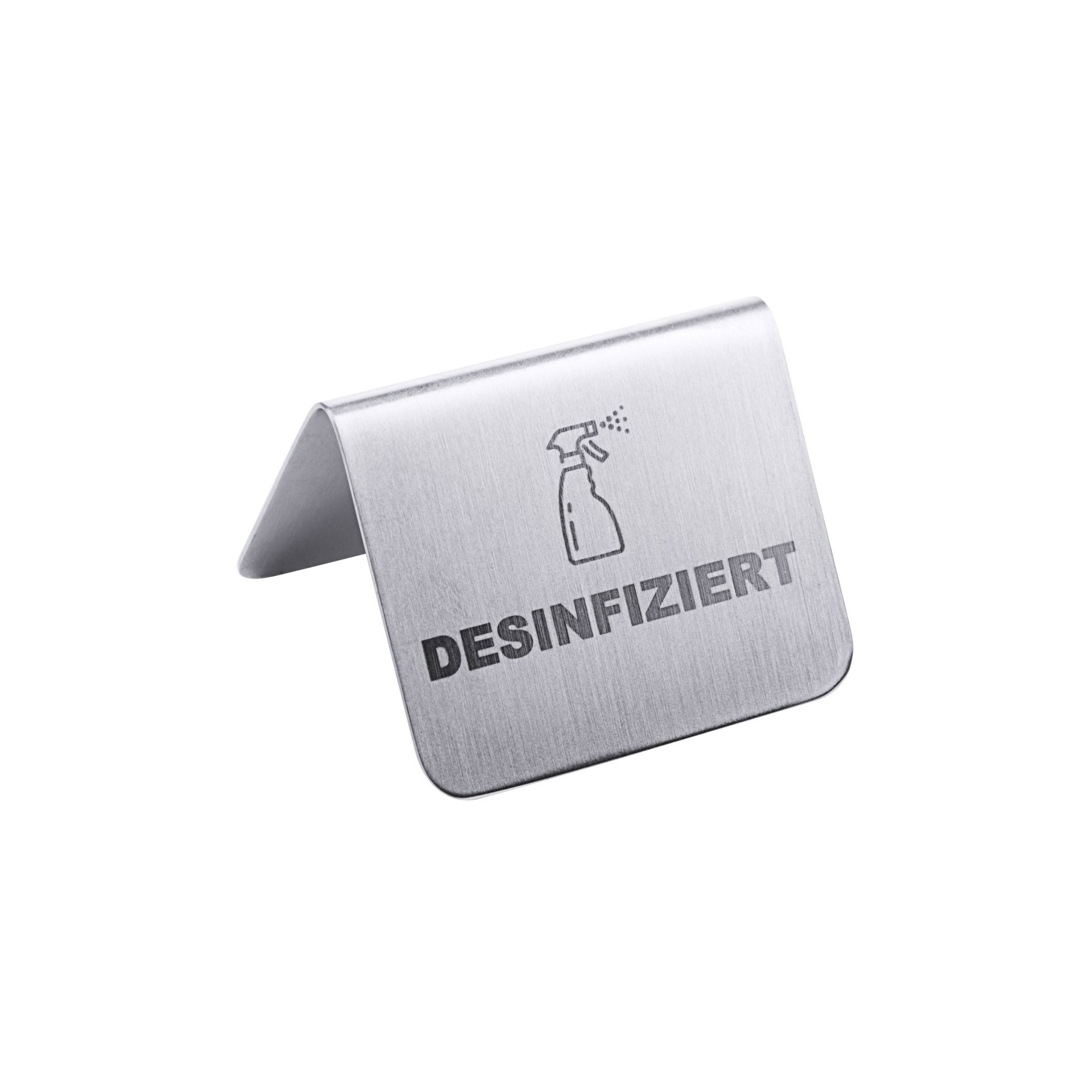 Aufsteller DESINFIZIERT desinfiziert