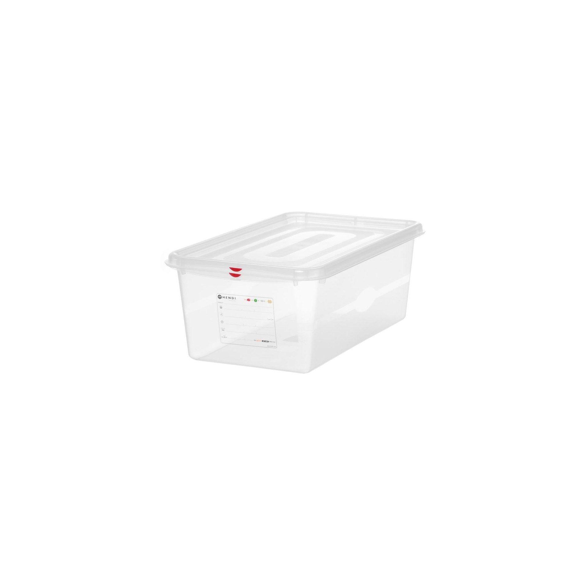 GN 1/1 Behälter, Polypropylen, GN 1/1, 28L, Transparent, 530x325x(H)200mm