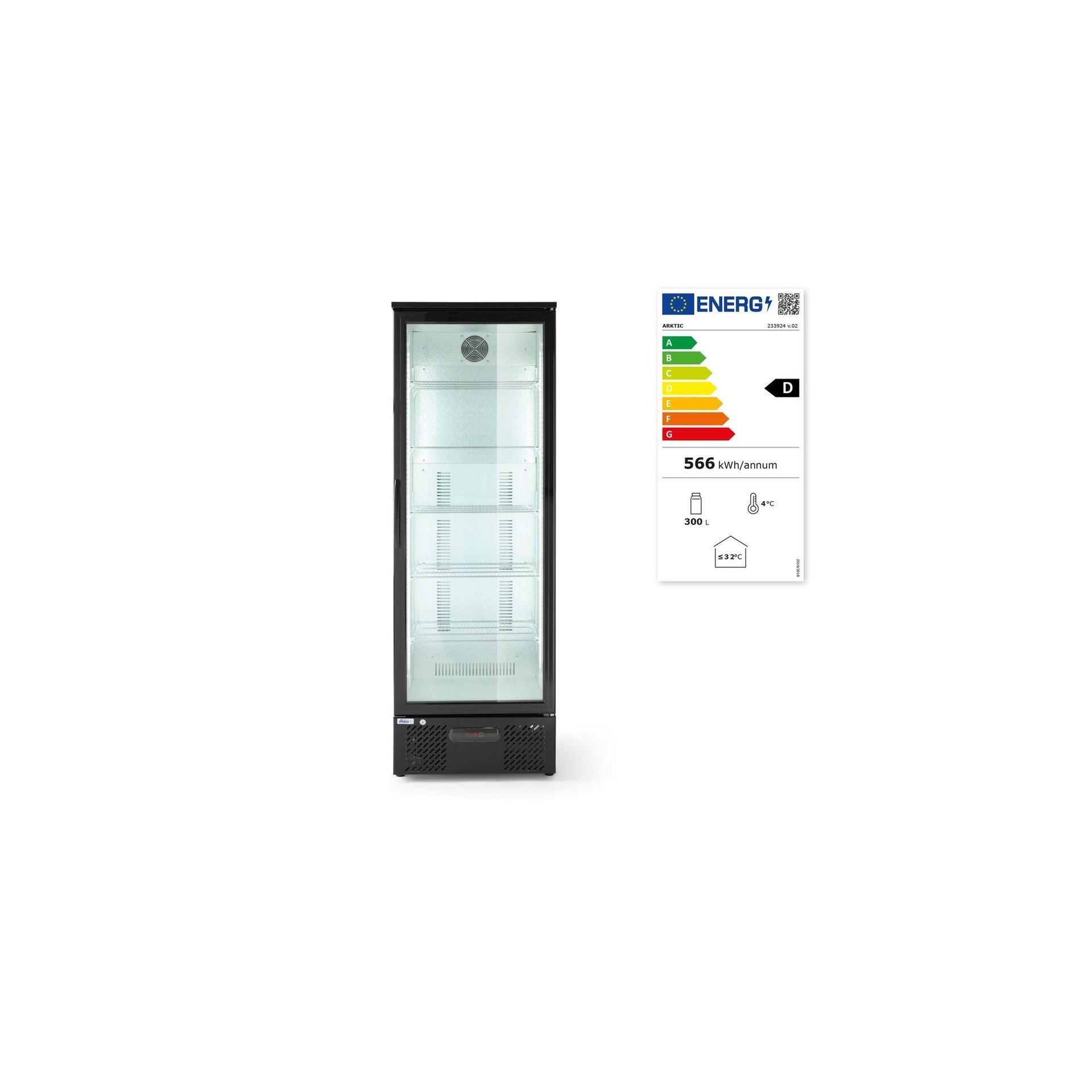 Kühlschrank Arktic, 243L, Schwarz Kühlschrank Arktic, 243L, Schwarz