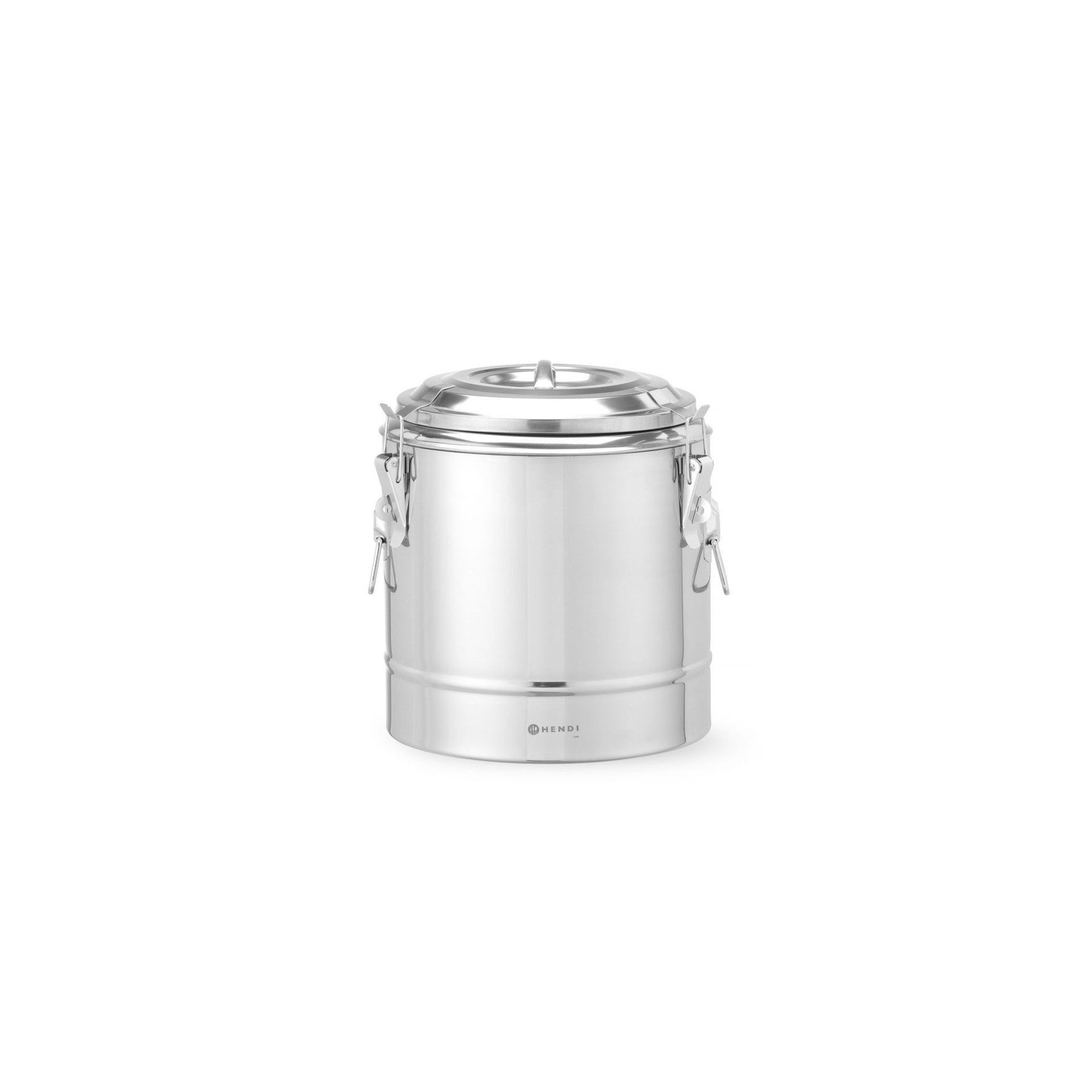 Isolierter tragbarer Behälter, Kitchen Line, 11L, Silber, ⌀300x(H)345mm Isolierter tragbarer Behälter, Kitchen Line, 11L, Silber, ⌀300x(H)345mm