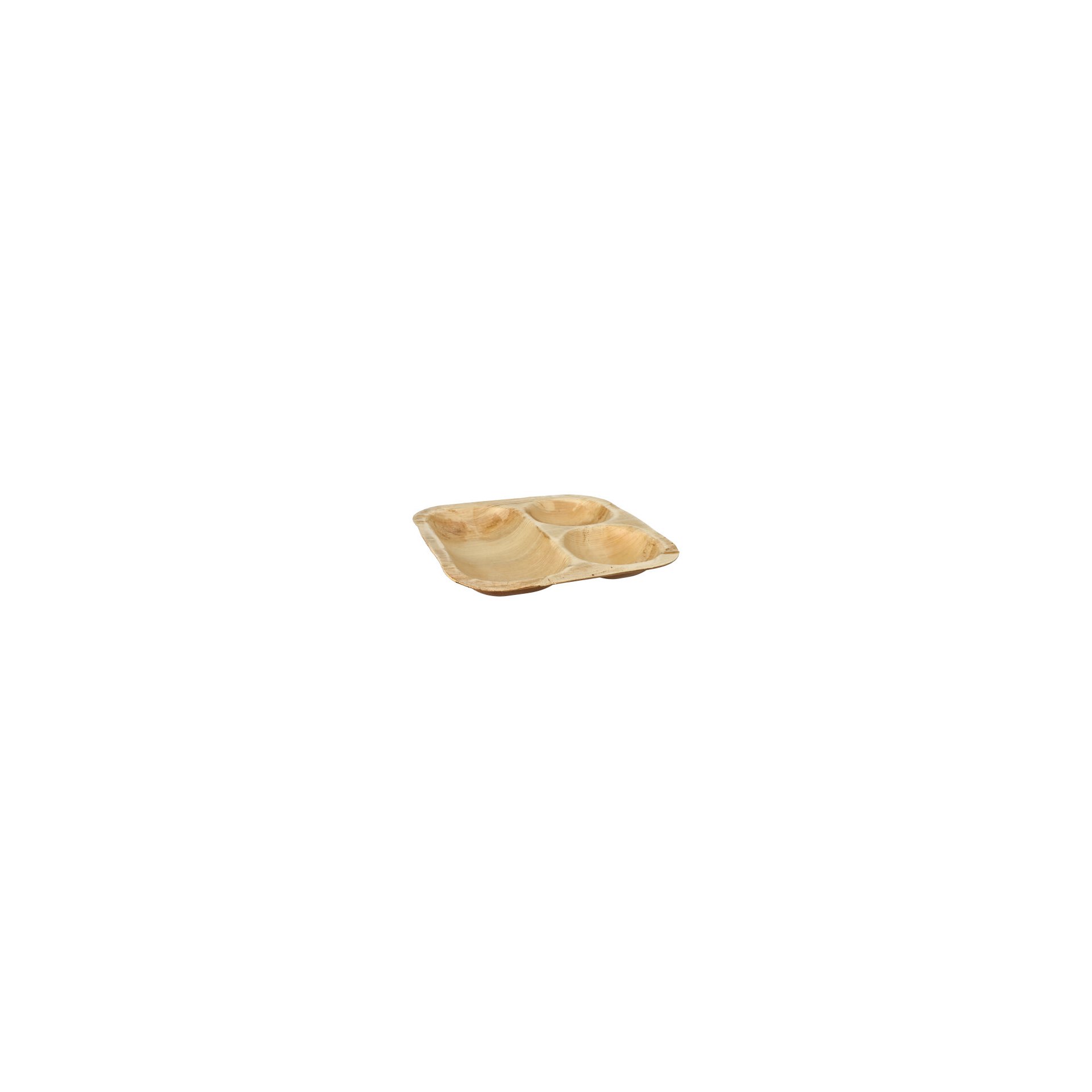Siegelschalen Palmblatt "pure" eckig 500 ml 4 cm x 26 cm x 26 cm 3-geteilt Siegelschalen Palmblatt "pure" eckig 500 ml 4 cm x 26 cm x 26 cm 3-geteilt