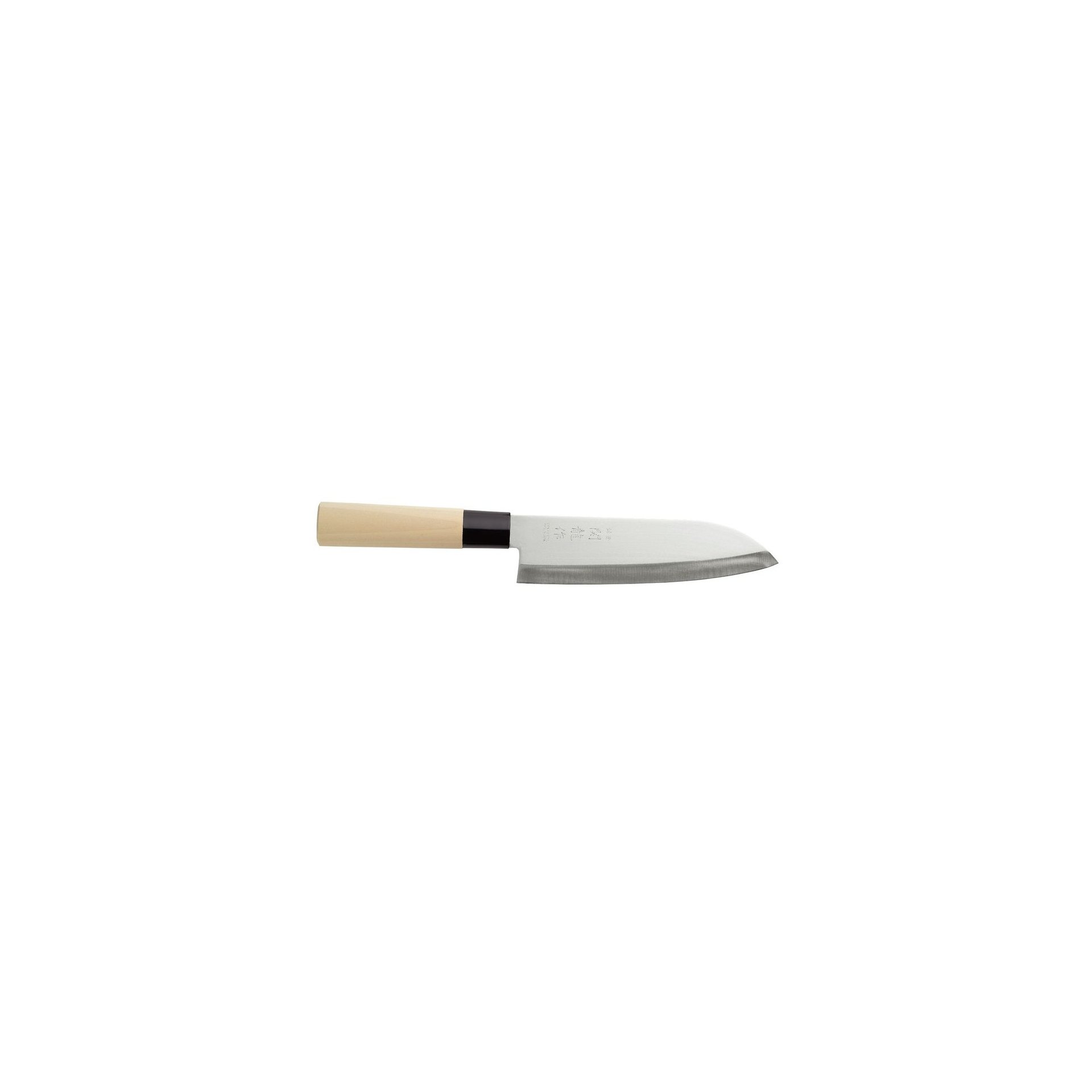 Japanisches Messer Santoku, Holz hell, (L)290mm