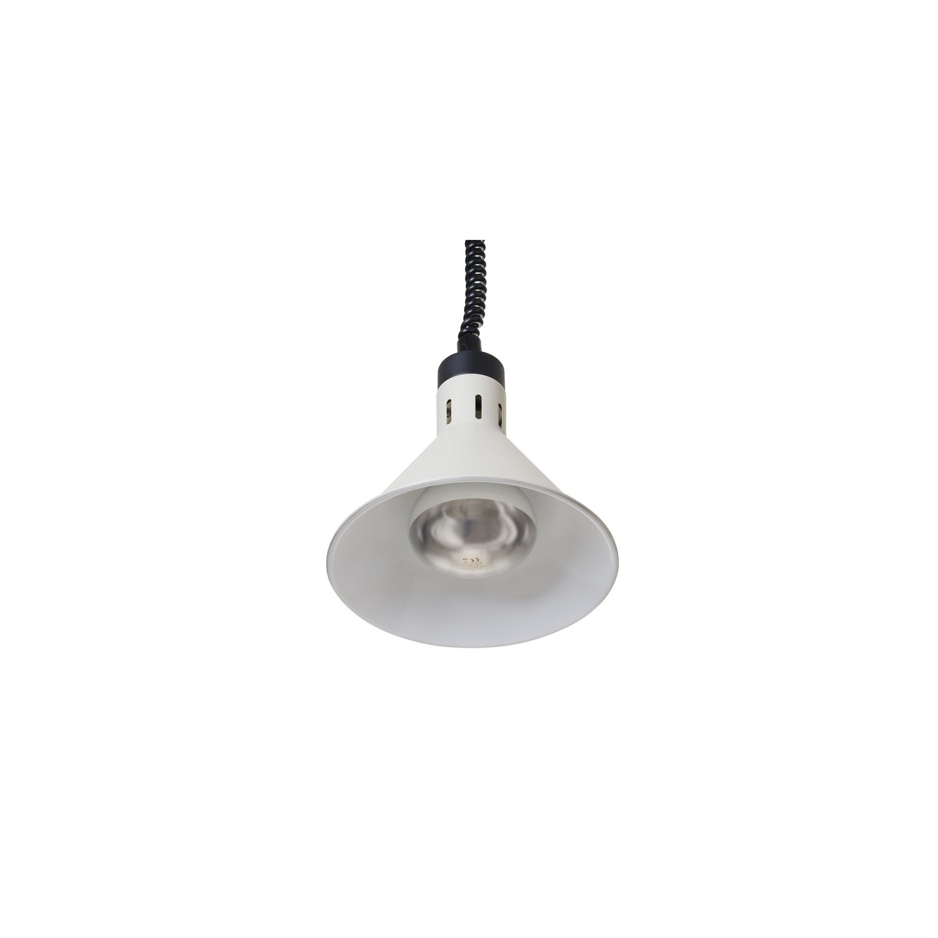 Höhenverstellbare Wärmelampe konisch, Weiß, 230V/250W, ⌀275x(H)250mm Höhenverstellbare Wärmelampe konisch, Weiß, 230V/250W, ⌀275x(H)250mm
