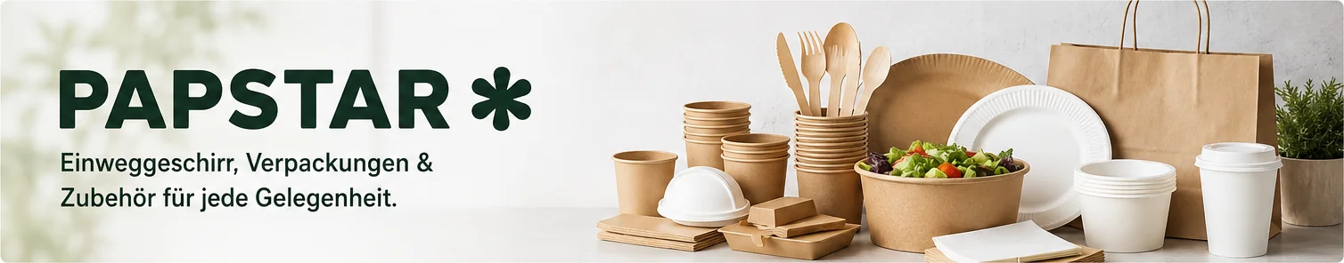 PAPSTAR Verpackung und Verbrauchsmaterial für Gastronomie, Catering und Events