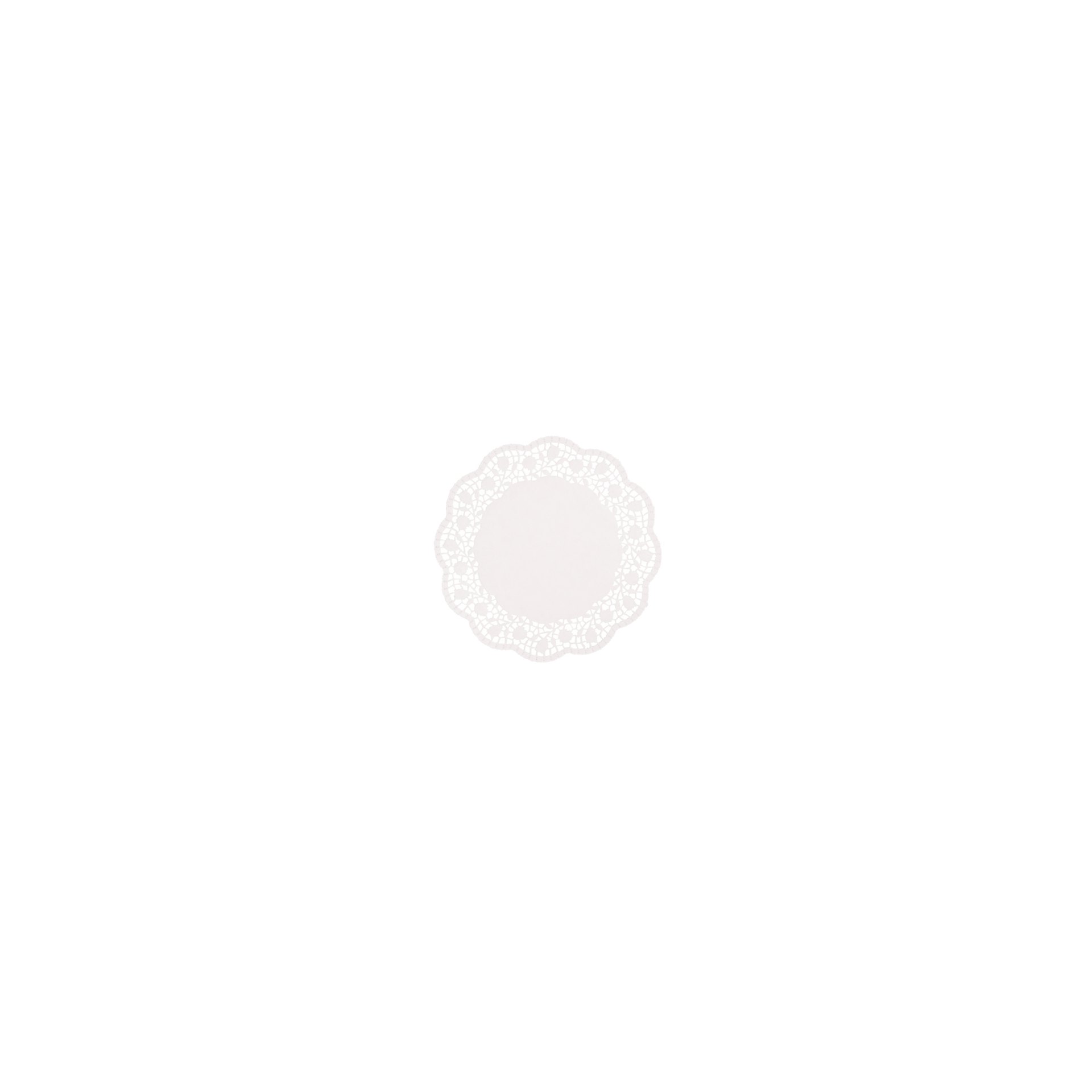 Tortenspitzen rund Ø 25 cm weiss