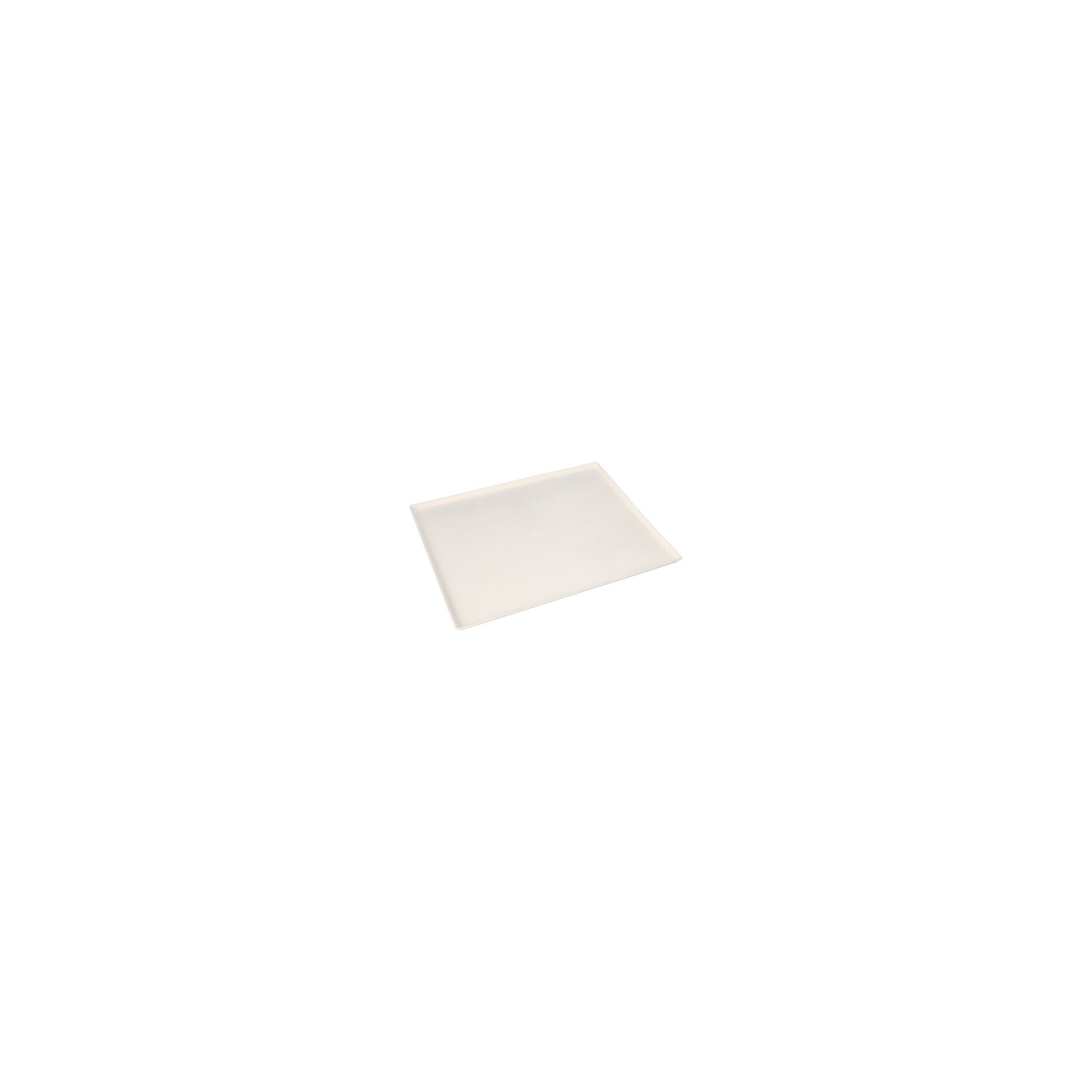 Servierplatten, Zuckerrohr "pure" eckig 32,5 cm x 26,5 cm x 1 cm weiss "Cella"