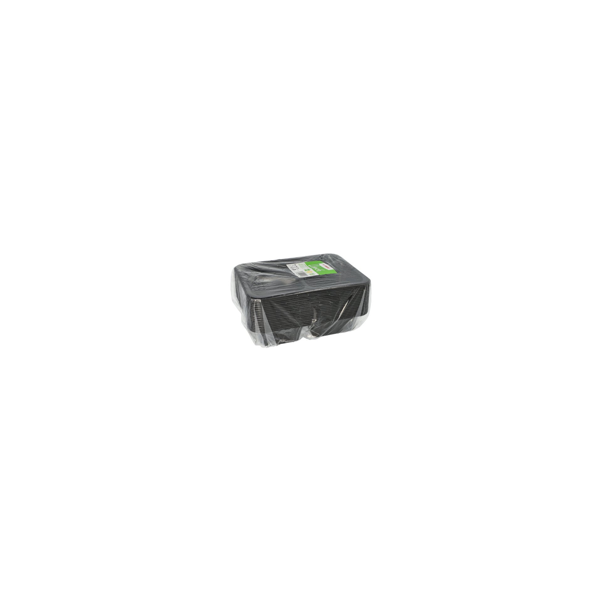 Mehrweg-Menüschalen PP 3-geteilt 4,5 cm x 22,7 cm x 17,8 cm schwarz Mehrweg-Menüschalen PP 3-geteilt 4,5 cm x 22,7 cm x 17,8 cm schwarz