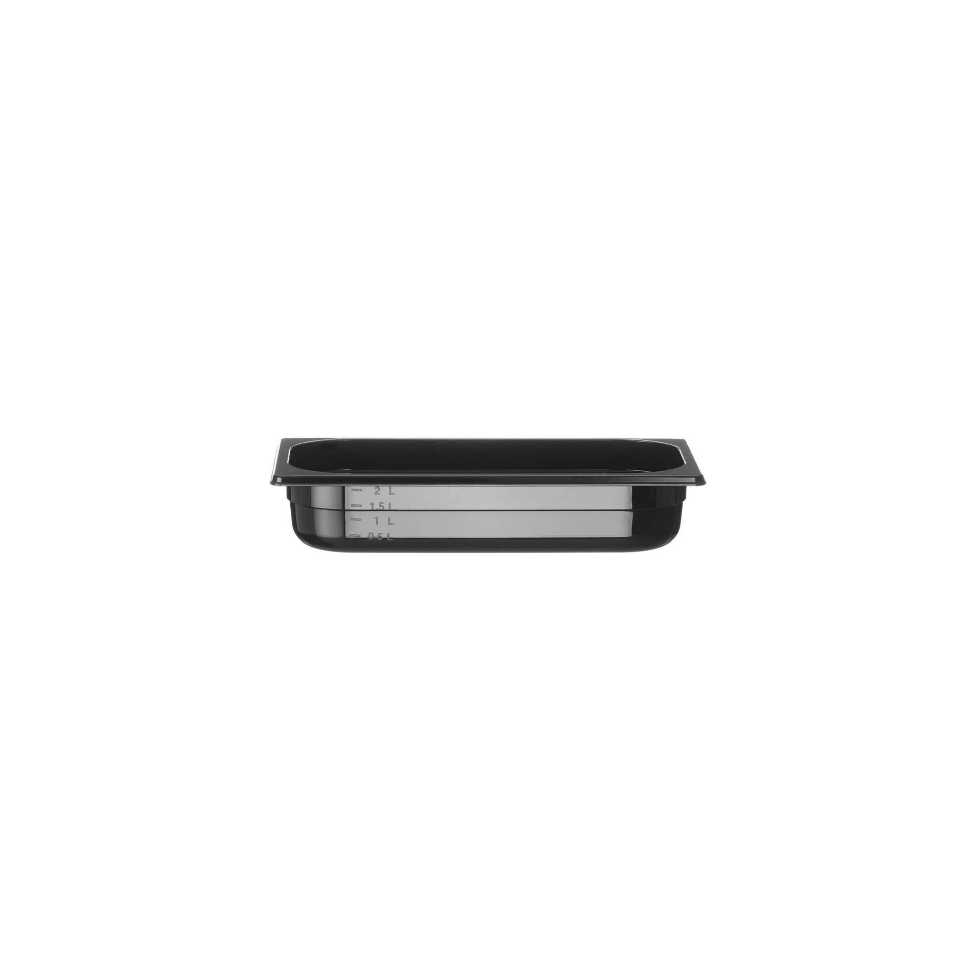 Gastronorm-Behälter 1/3, Profi Line, GN 1/3, 2,5L, Schwarz, 325x176x(H)65mm