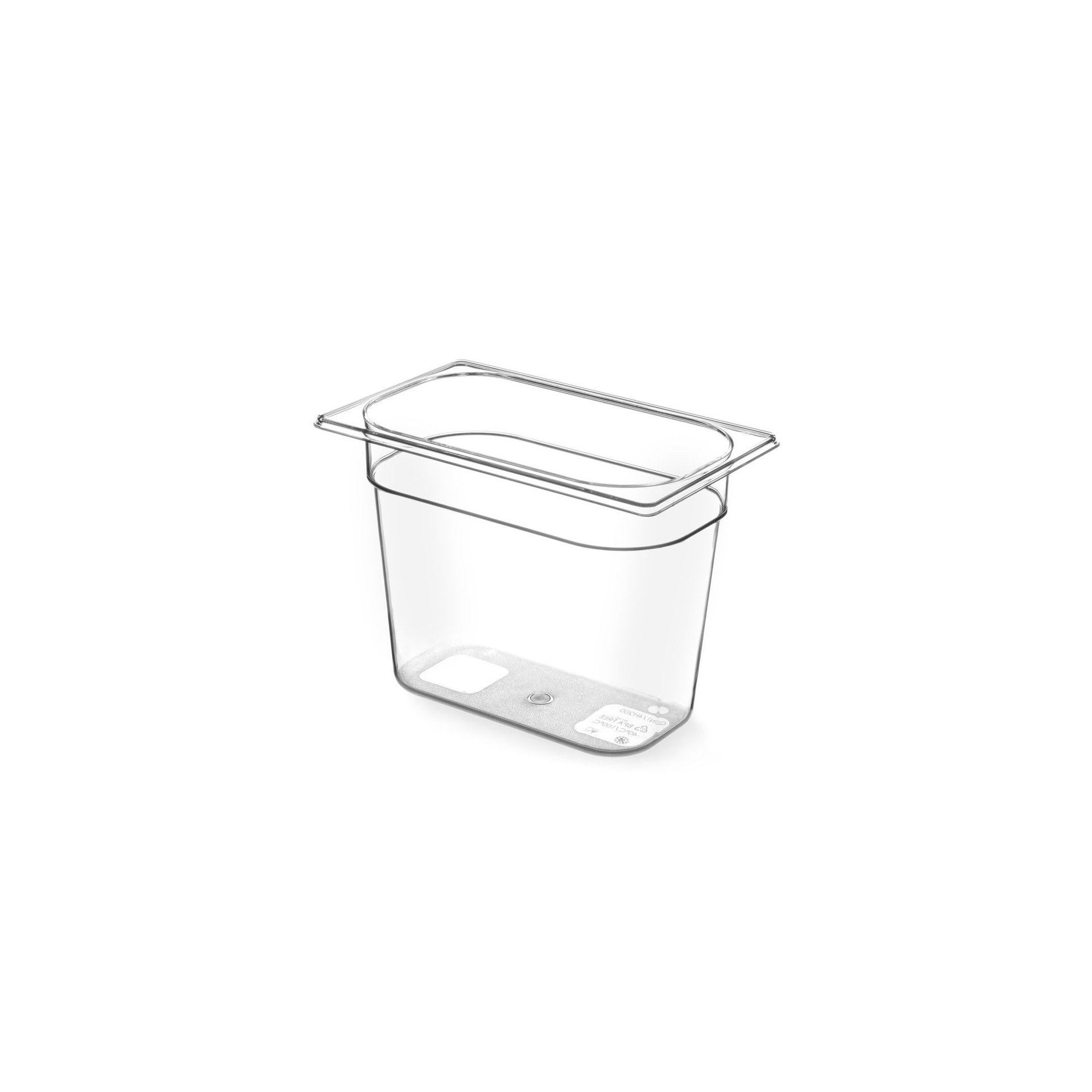Gastronorm-Behälter 1/4, GN 1/4, 5,5L, Transparent, 265x162x(H)200mm Gastronorm-Behälter 1/4, GN 1/4, 2,8L, Transparent, 265x162x(H)100mm