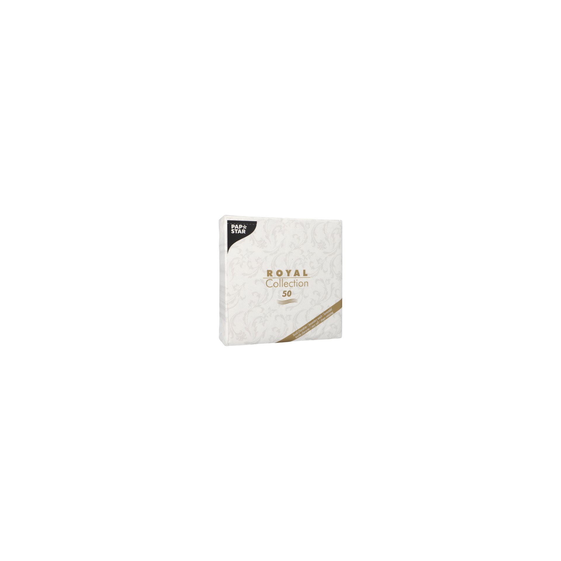 Servietten "ROYAL Collection" 1/4-Falz 40 cm x 40 cm weiss "Damascato" Servietten "ROYAL Collection" 1/4-Falz 40 cm x 40 cm weiss "Damascato"