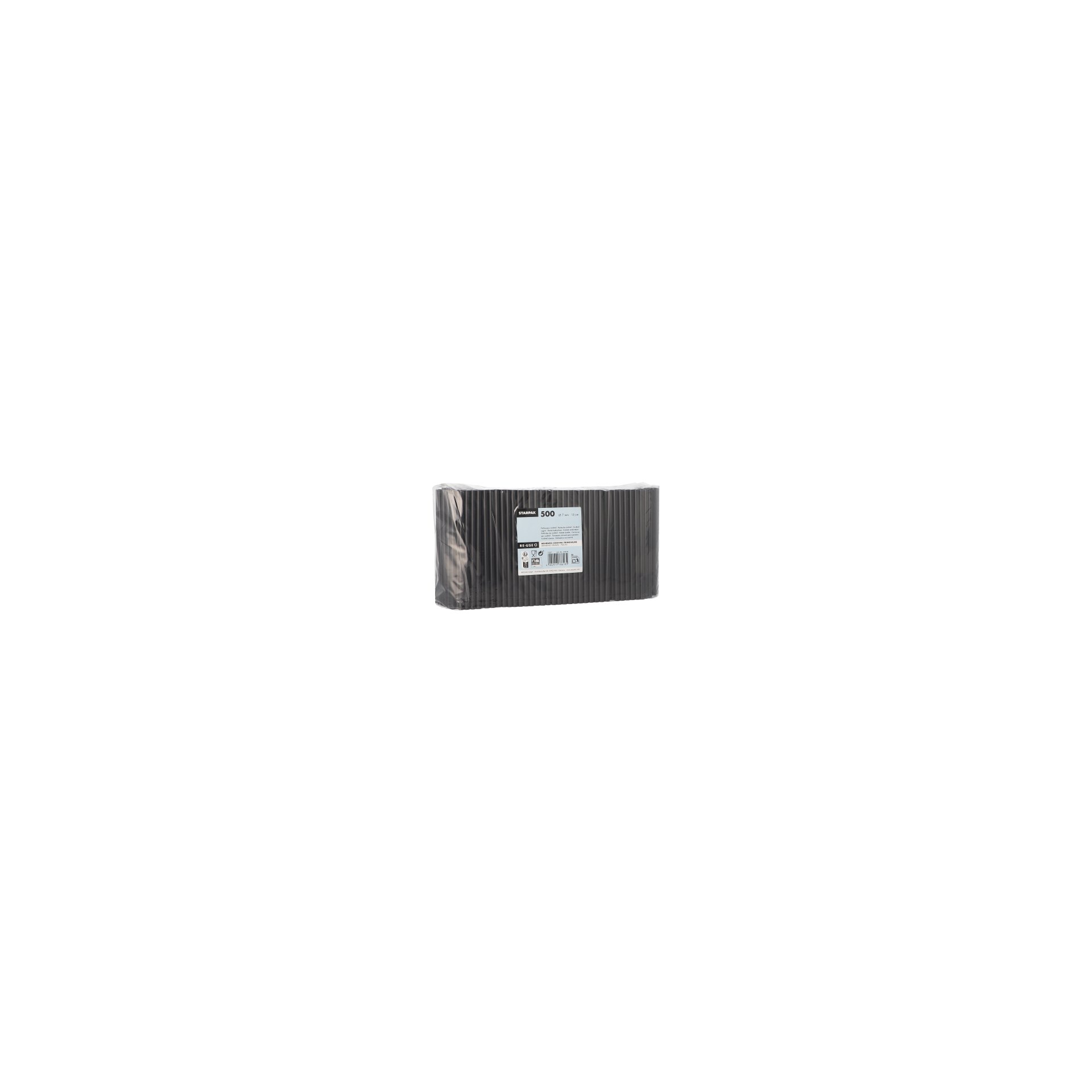 papstar-37478-mehrweg-cocktail-trinkhalme-pp-7mm-15cm-schwarz-2 Mehrweg-Cocktail Trinkhalme PP Ø 7 mm · 15 cm schwarz