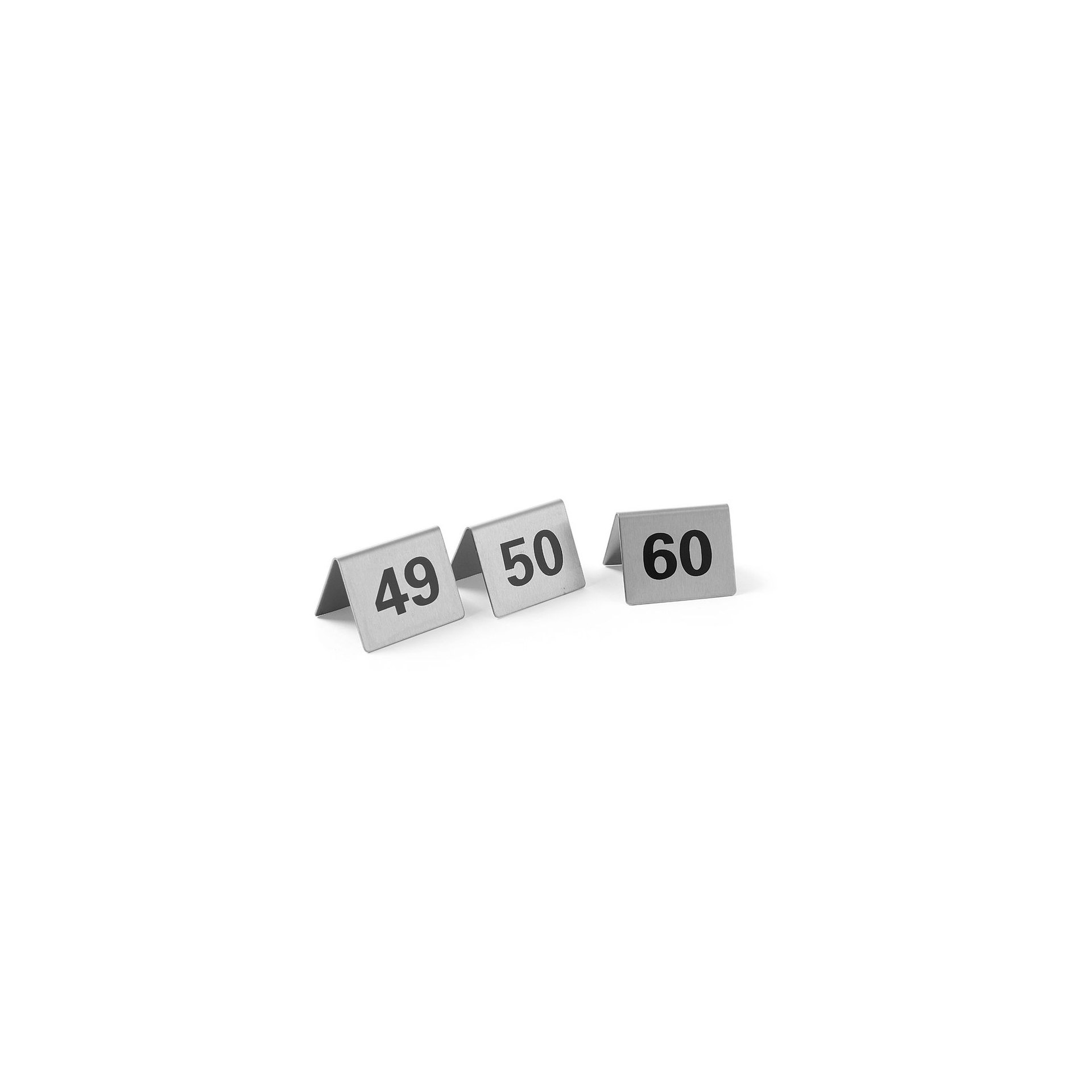 Tischnummern, Nummer 49-60 Tischnummern, Nummer 49-60