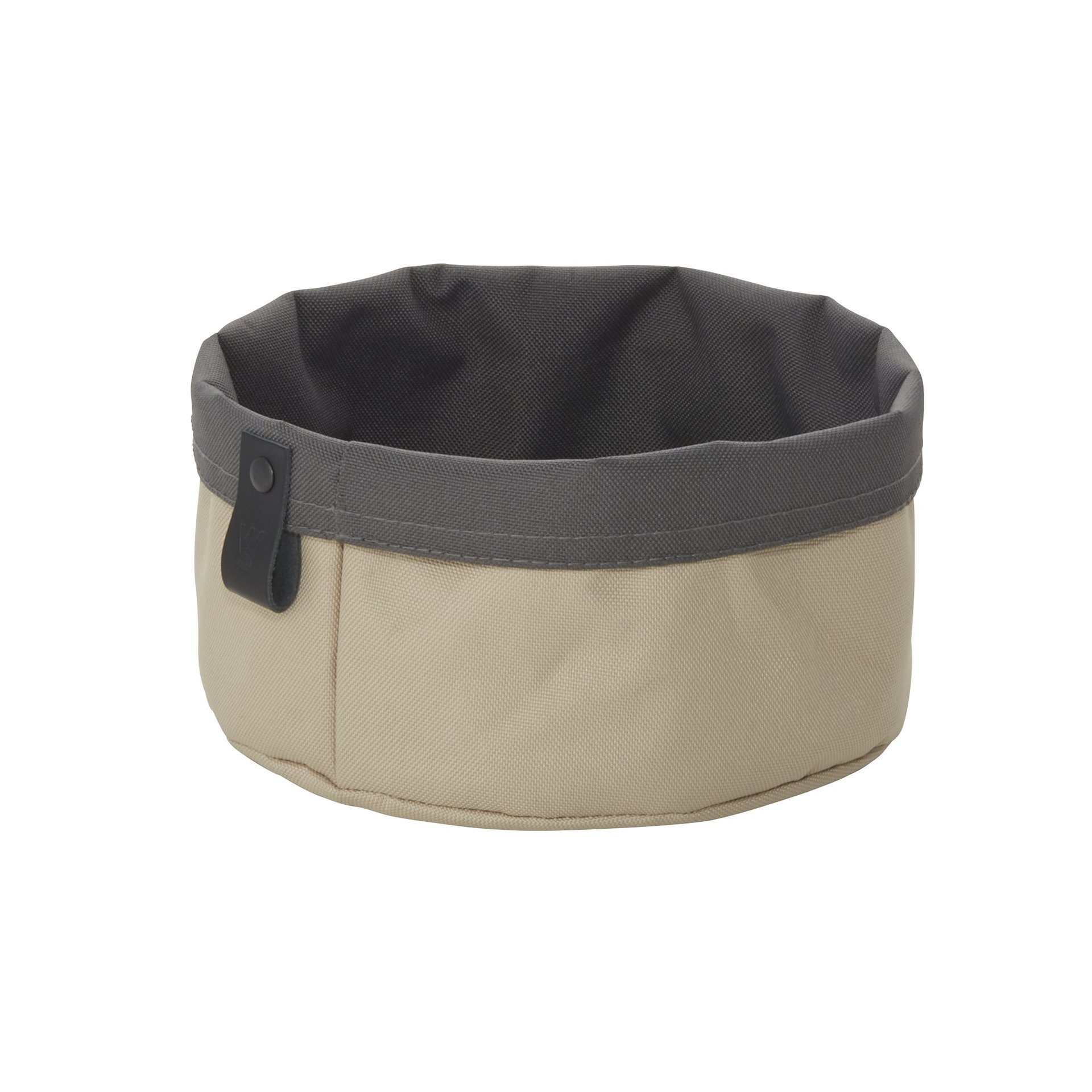 Brottasche FLIP TETRON, Ø 20 cm, Höhe 13 cm, light grey/light khaki, Tetron