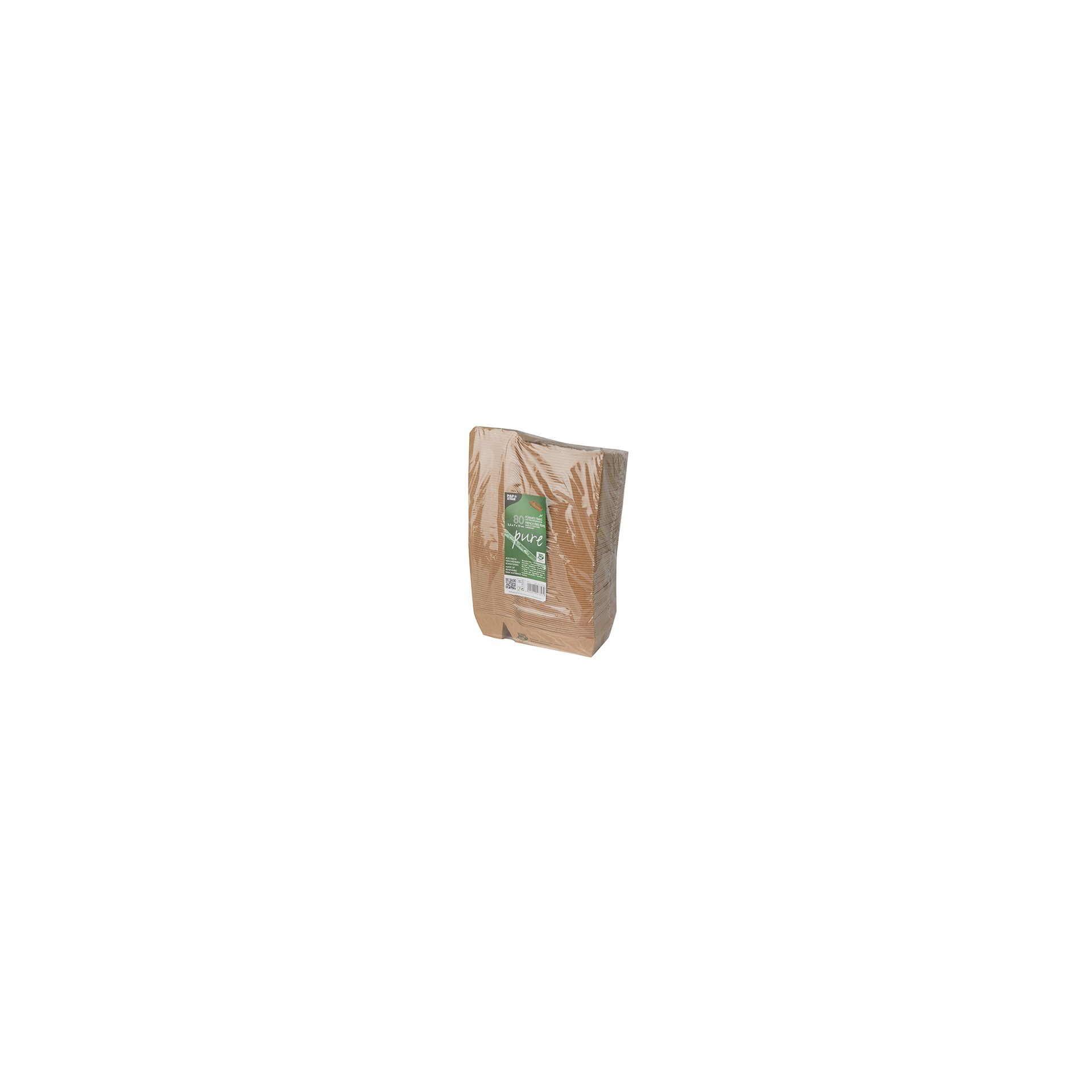 Pommes-Frites-Trays, Pappe "pure" 2-geteilt 3,5 cm x 7 cm x 16,3 cm braun "100% Fair" mittel Pommes-Frites-Trays, Pappe "pure" 2-geteilt 3,5 cm x 7 cm x 16,3 cm braun "100% Fair" mittel
