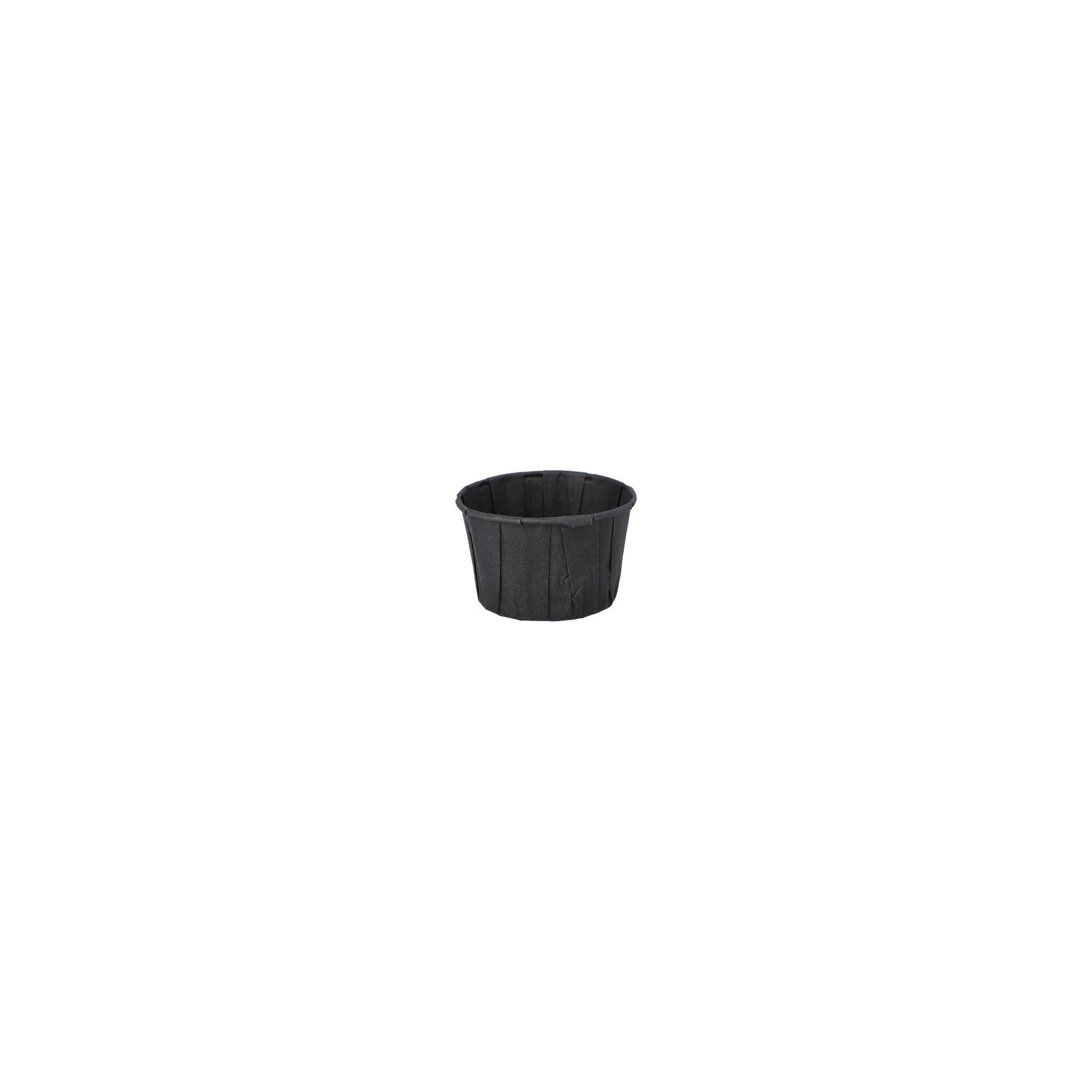 Dressingbecher, Papier 110 ml Ø 7 cm · 4,2 cm schwarz