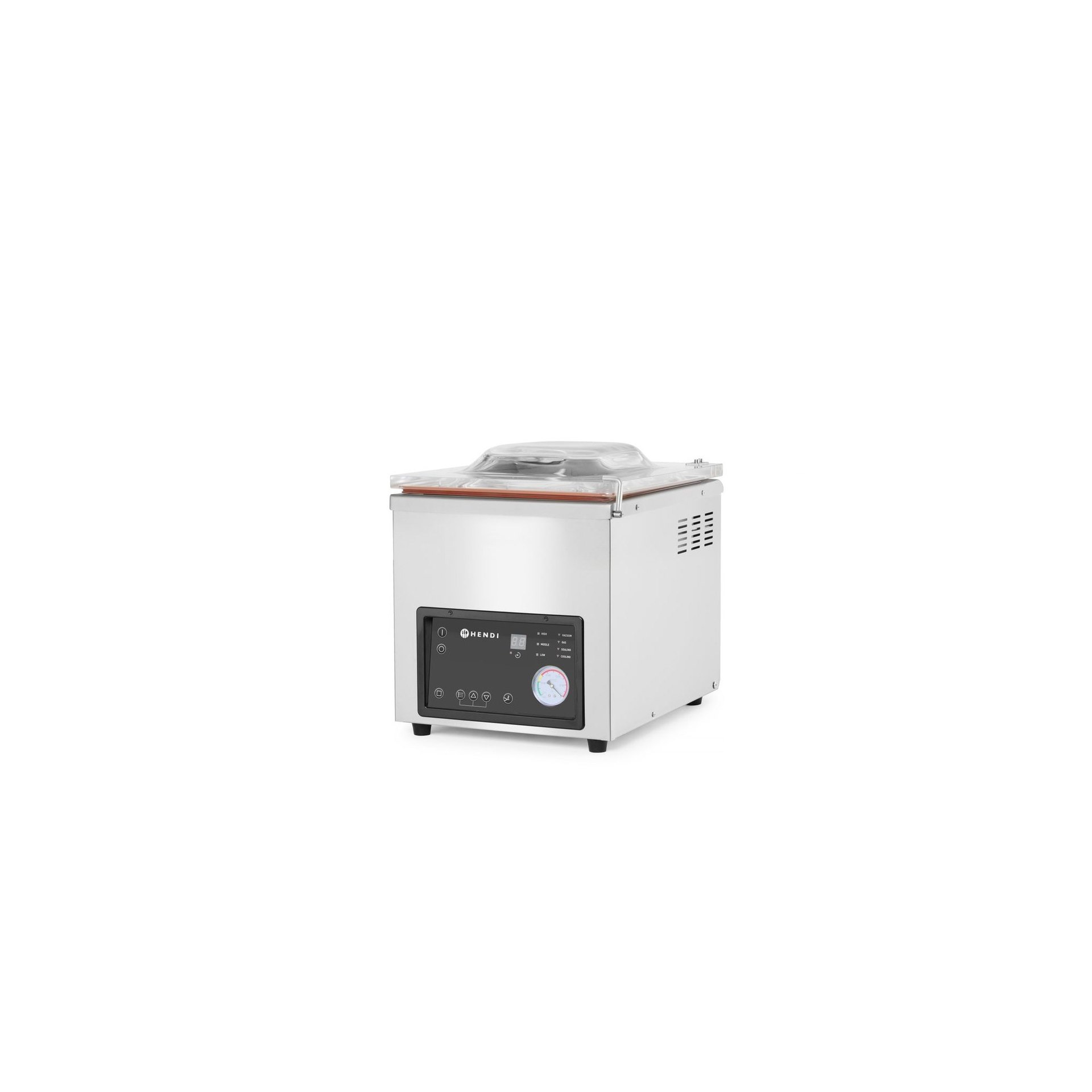 Vakuumkammer-Verpackungsmaschine Profi Line, Profi Line, Dichtungsband: 300 mm, 230V/370W, 380x503x(H)444mm Vakuumkammer-Verpackungsmaschine Profi Line, Profi Line, Dichtungsband: 350 mm, 230V/750W, 450x555x(H)480mm