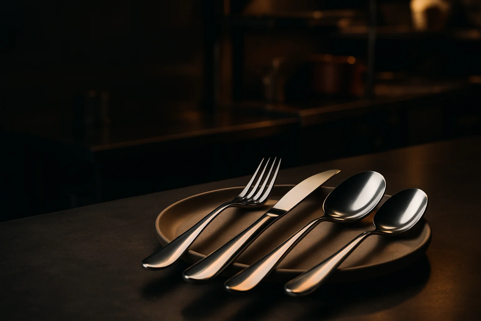 Bestecksets in professionellem Gastronomiesetting