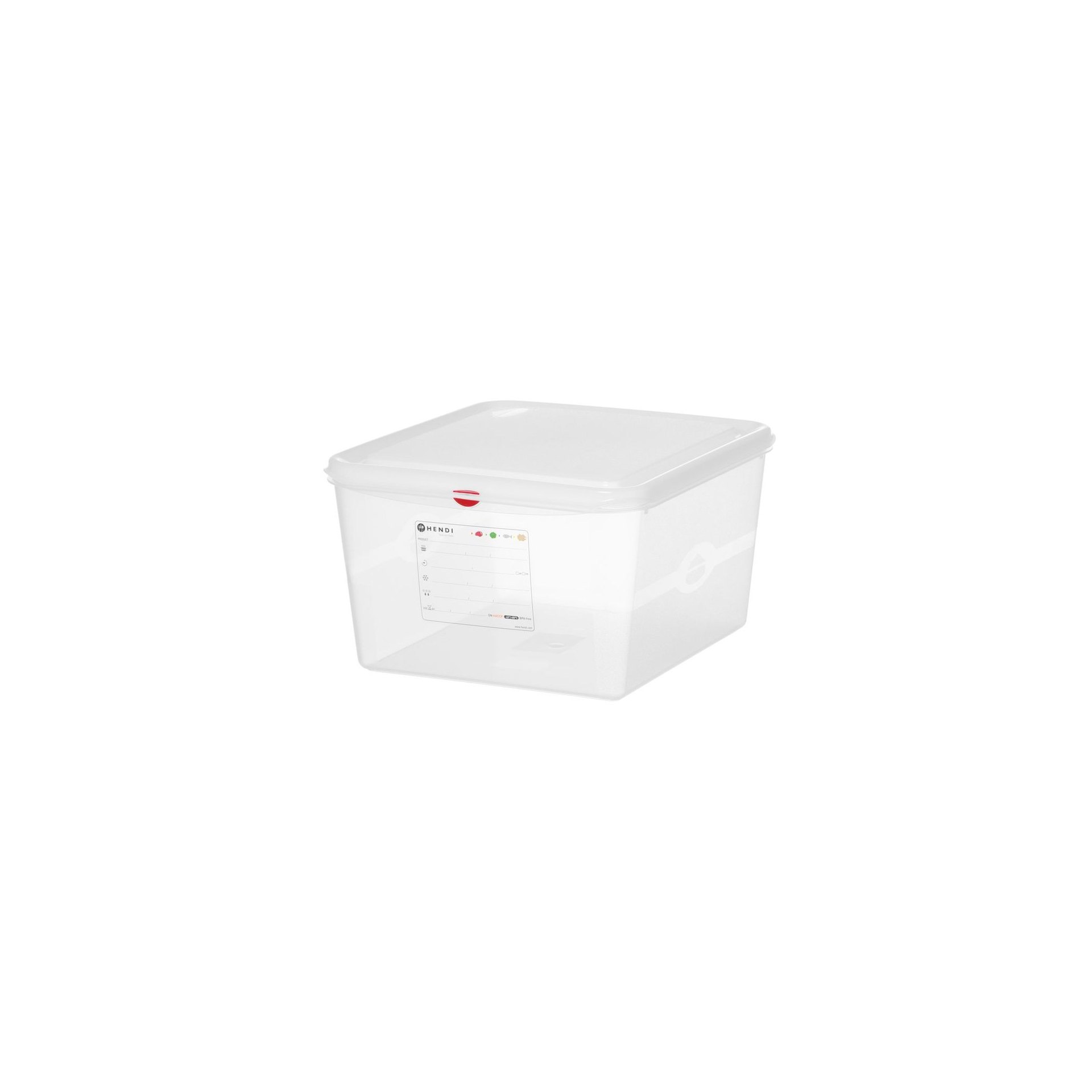 GN 2/3 Behälter, Polypropylen, GN 2/3, 19L, Transparent, 354x325x(H)200mm