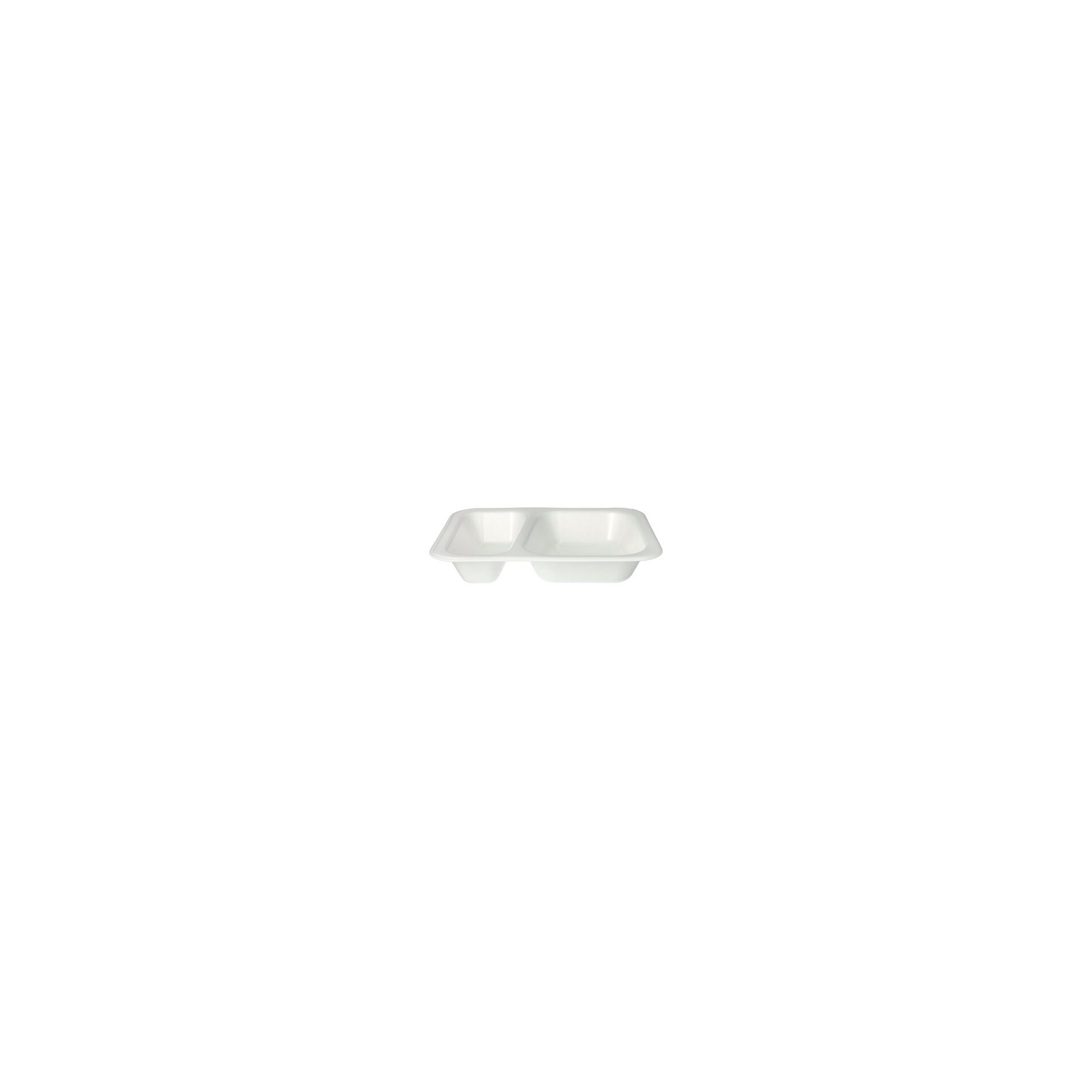 Siegelschalen, XPS 2-geteilt 725 ml 4,2 cm x 18,5 cm x 23,5 cm weiss laminiert